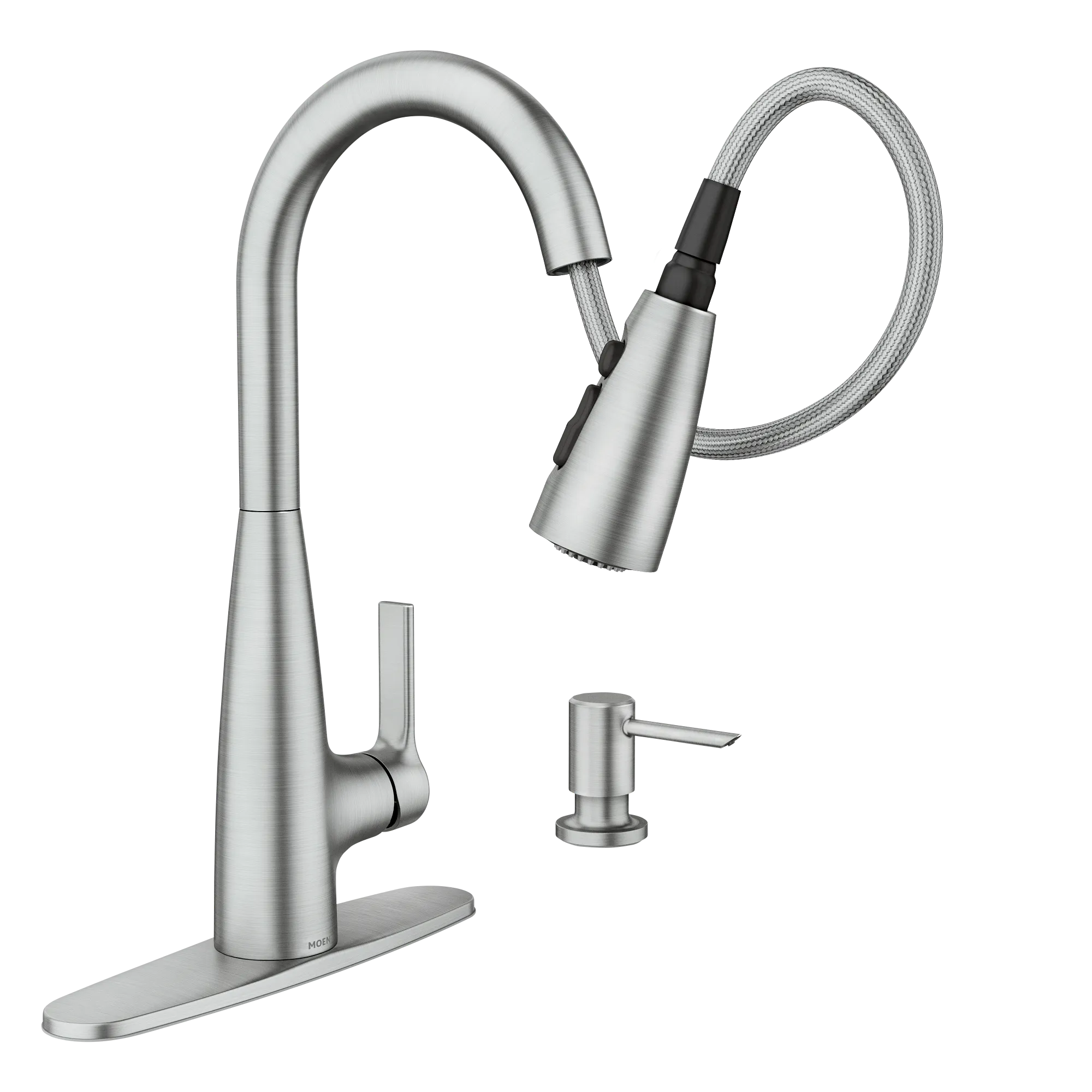 Haelyn One-Handle High Arc Pulldown Kitchen Faucet - Image 37