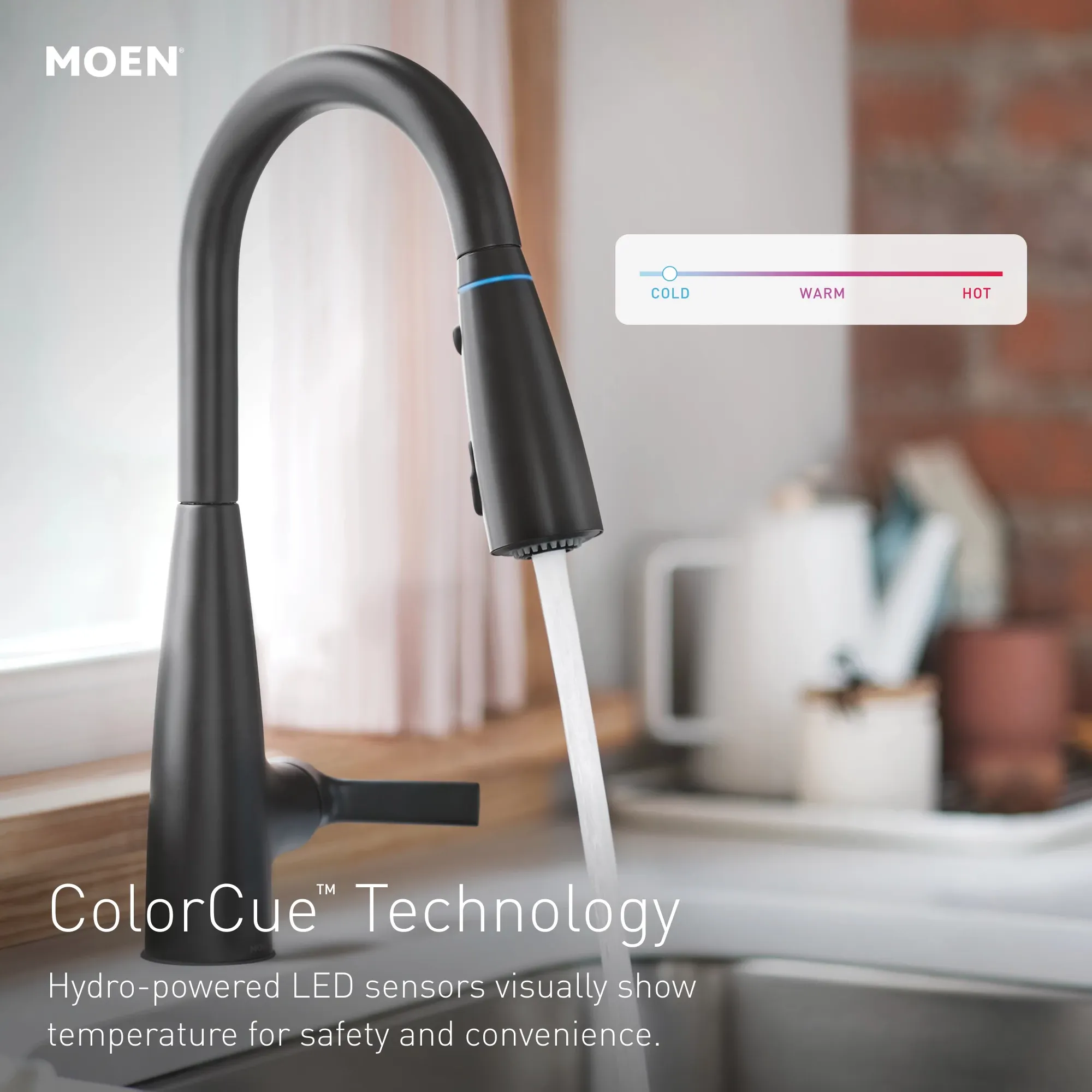 Haelyn One-Handle High Arc Pulldown Kitchen Faucet With ColorCue® - Image 14
