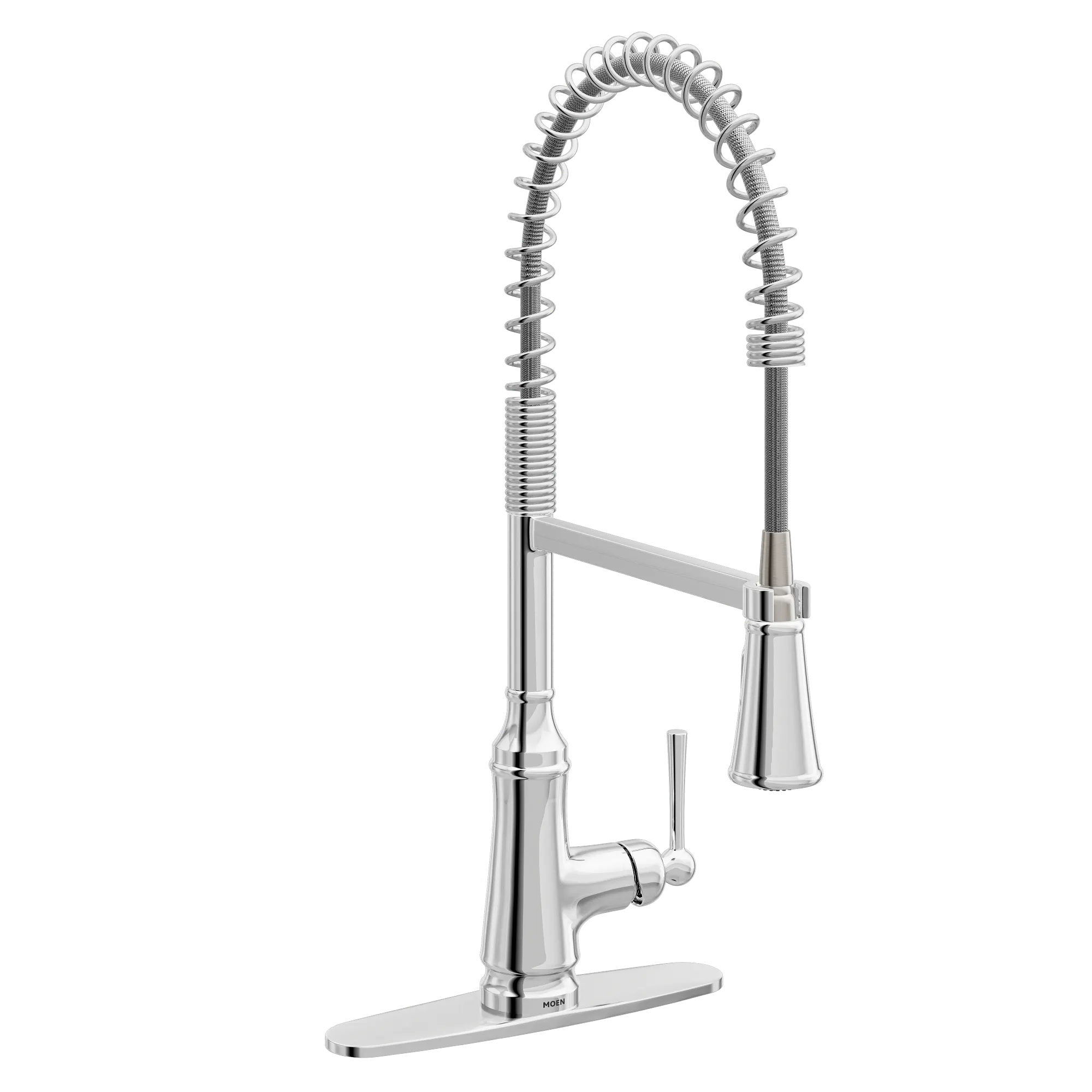 Jaslynn Chrome one-handle high arc pulldown kitchen faucet - Image 3