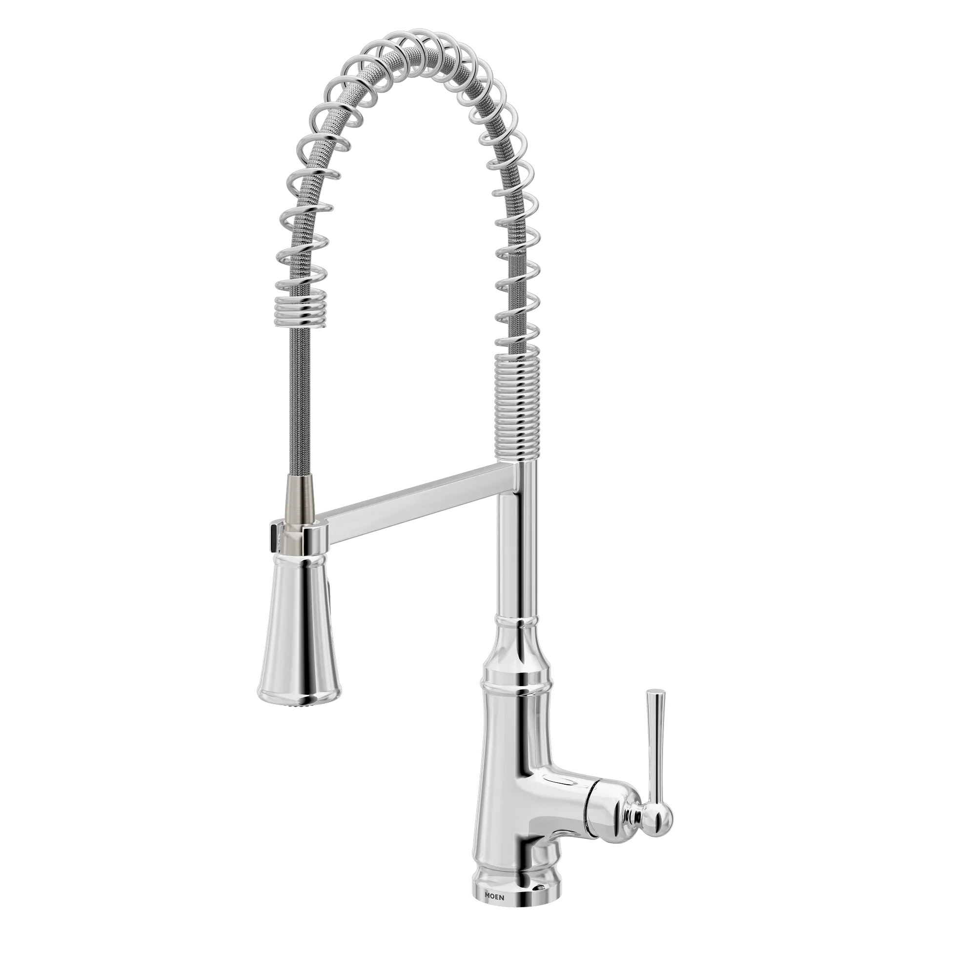 Jaslynn Chrome one-handle high arc pulldown kitchen faucet - Image 4