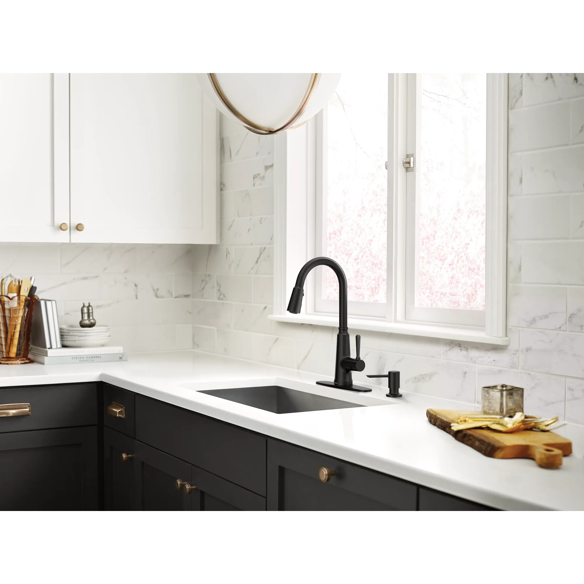 Trew One-Handle High Arc Pulldown Kitchen Faucet - Image 2