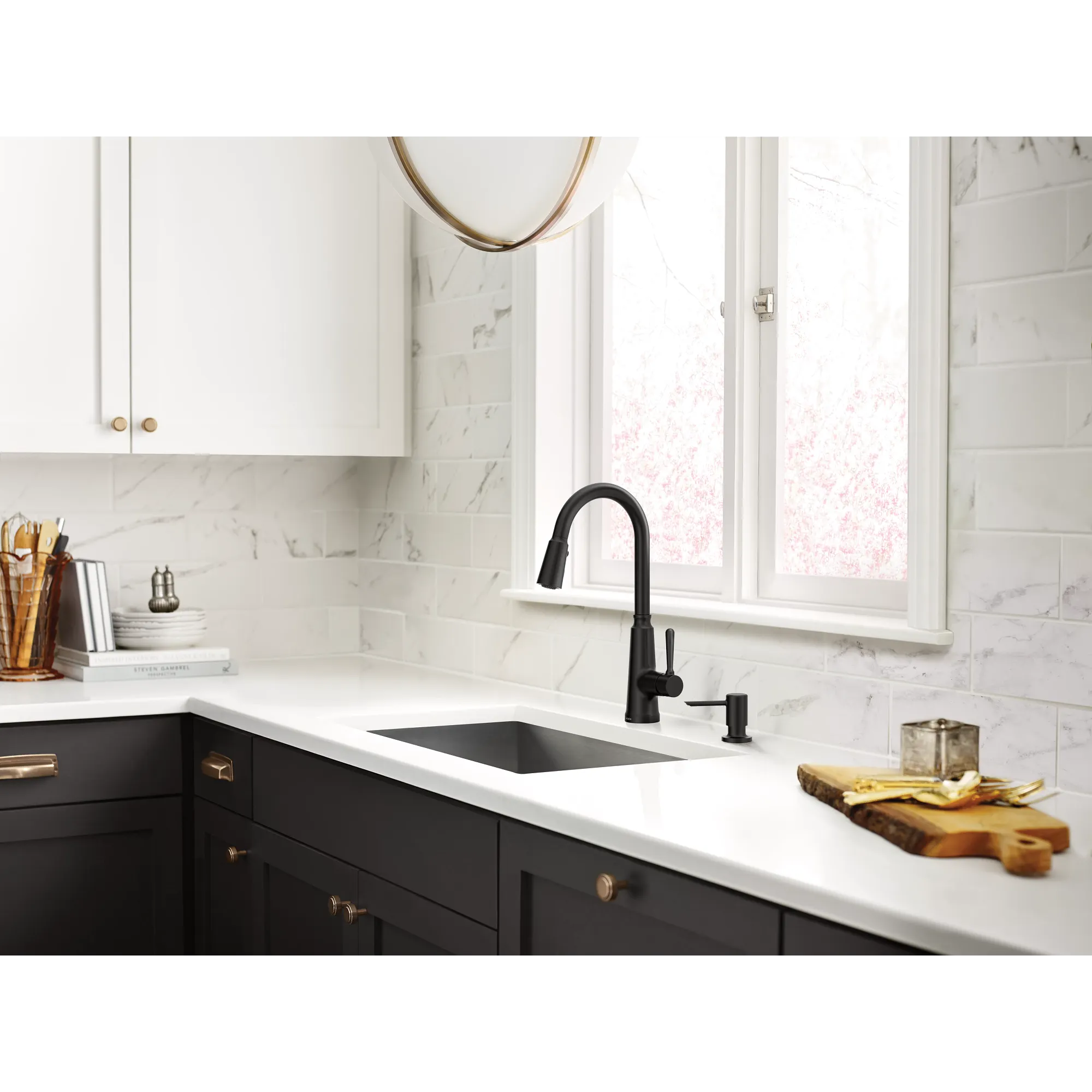 Trew One-Handle High Arc Pulldown Kitchen Faucet - Image 3