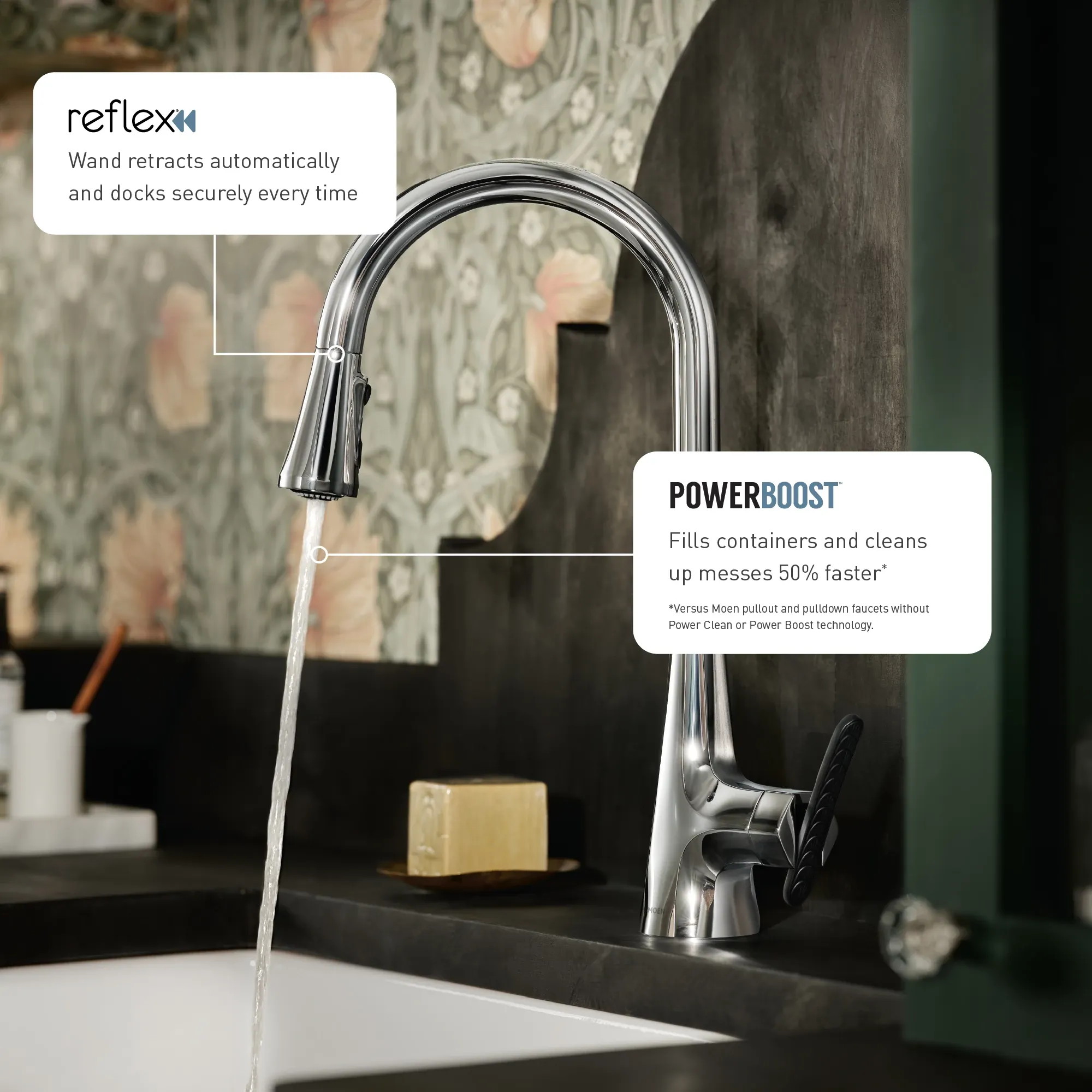 Gilden One-Handle High Arc Pulldown Kitchen Faucet - Image 3