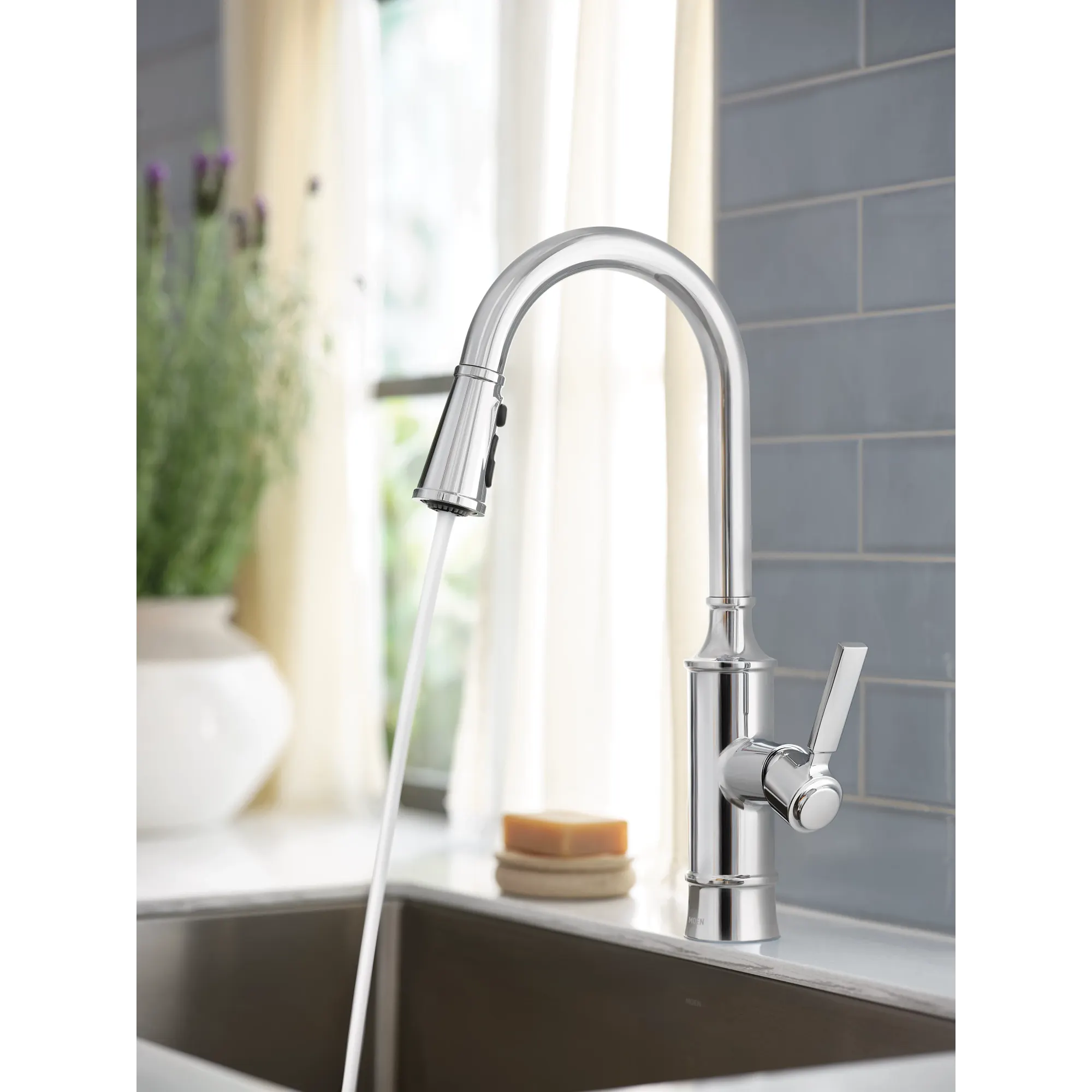 Gilden One-Handle High Arc Pulldown Kitchen Faucet - Image 6