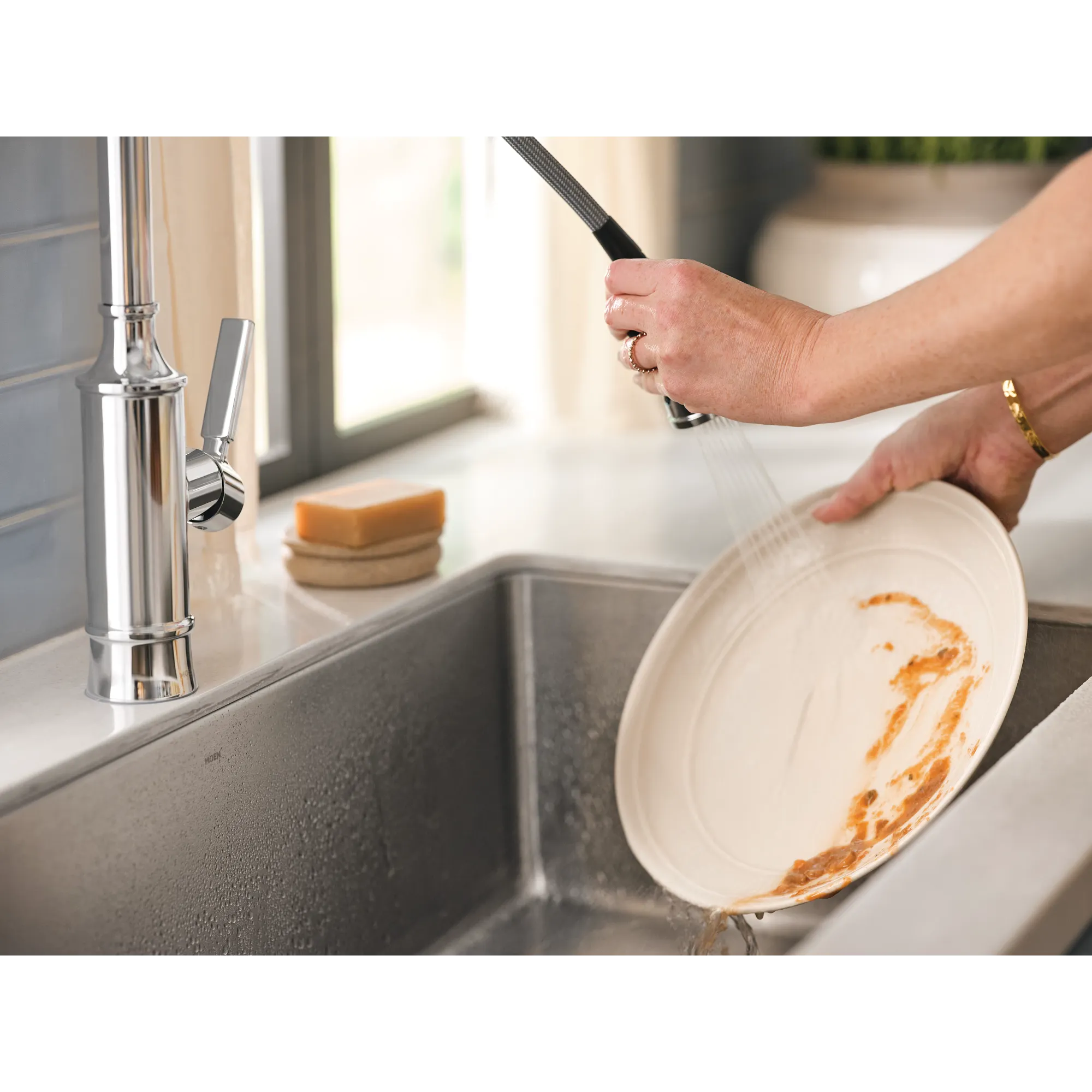 Gilden One-Handle High Arc Pulldown Kitchen Faucet - Image 7