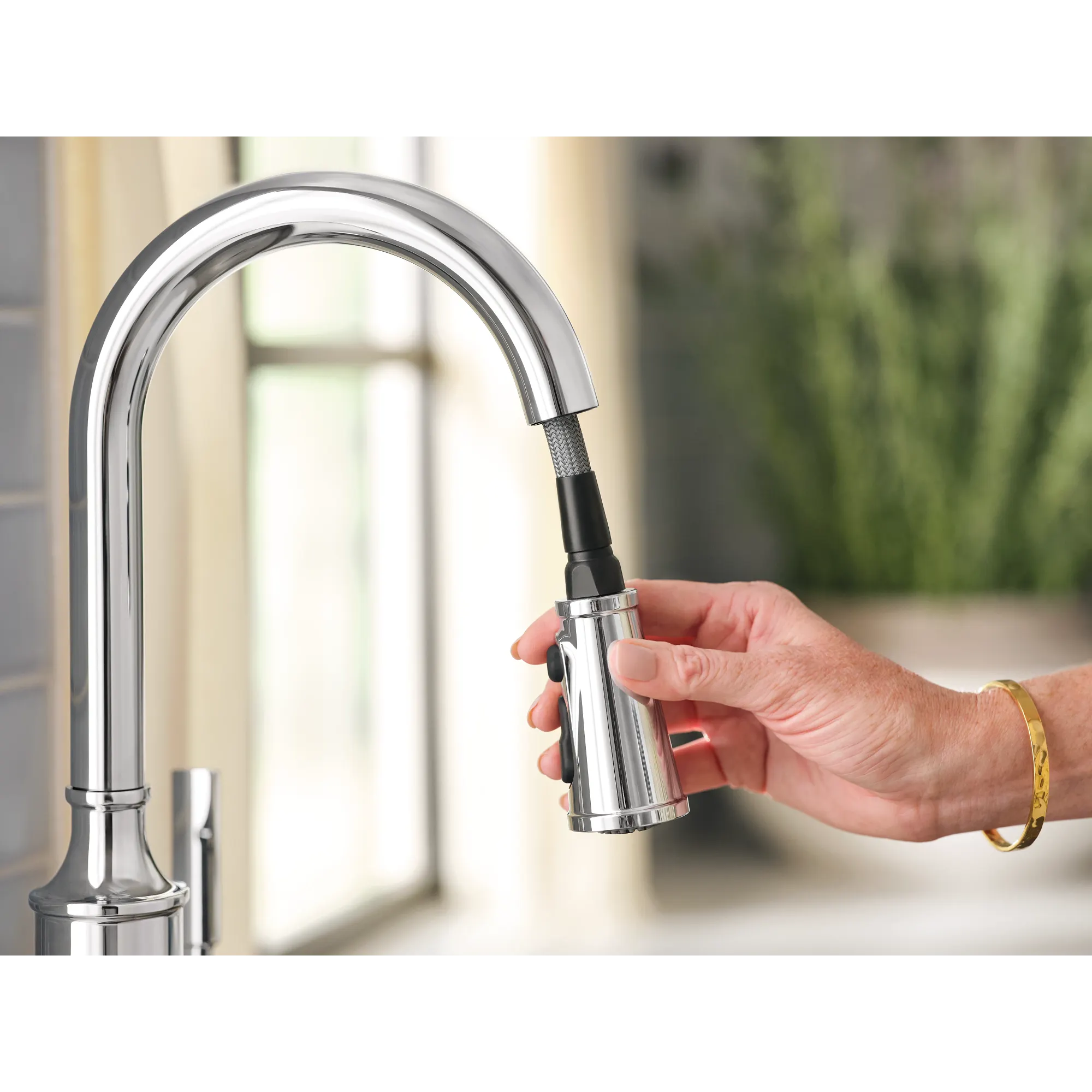 Gilden One-Handle High Arc Pulldown Kitchen Faucet - Image 8
