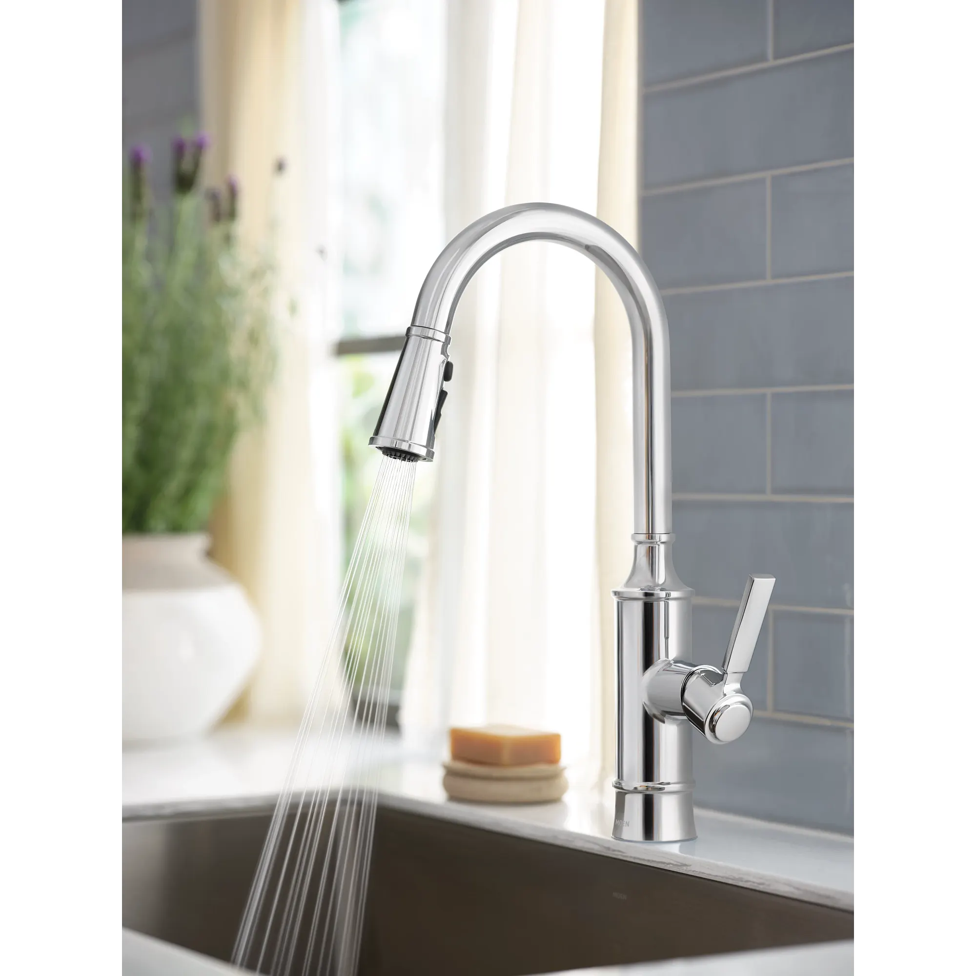 Gilden One-Handle High Arc Pulldown Kitchen Faucet - Image 9