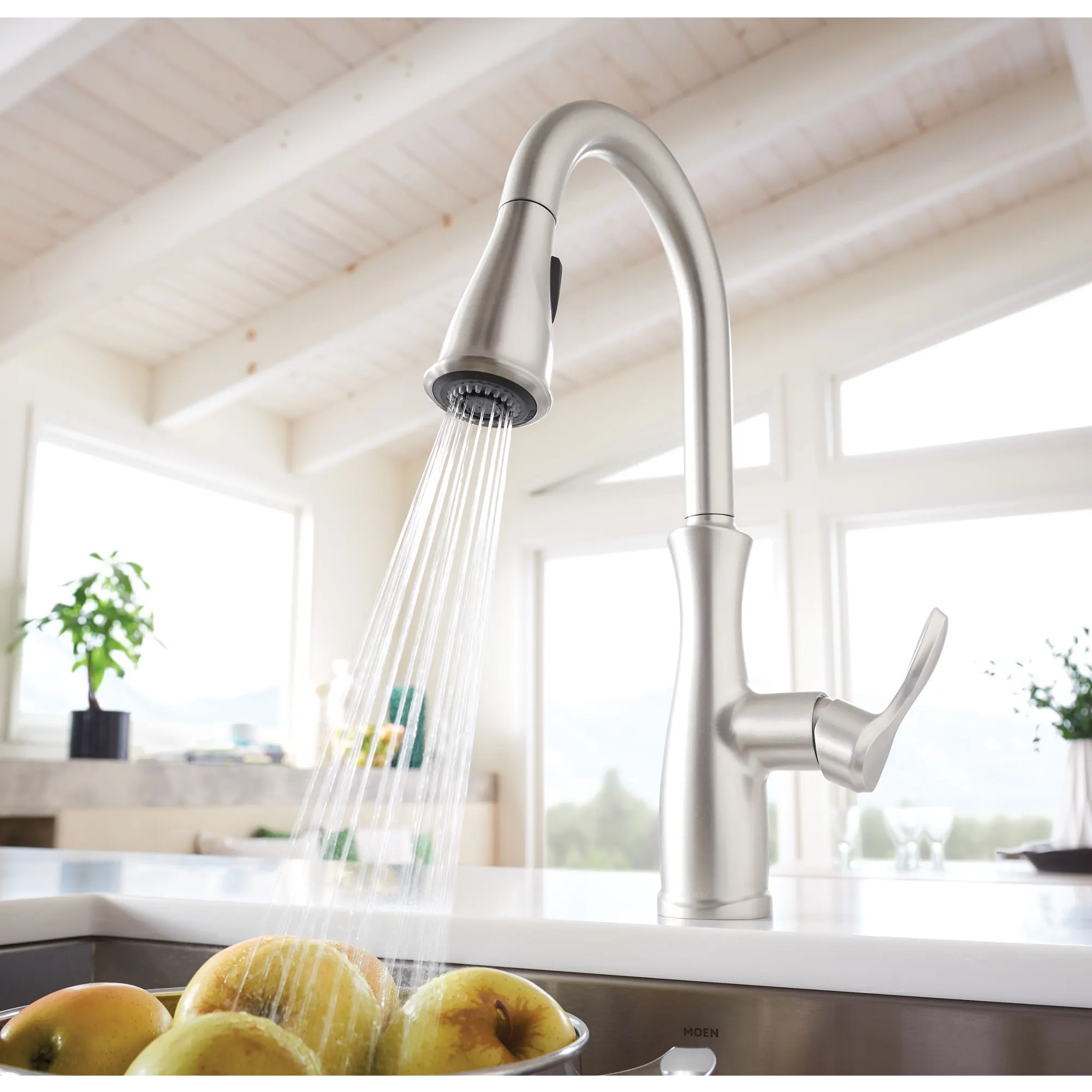 Nellis Spot Resist Stainless One-Handle Kitchen Faucet - Image 6