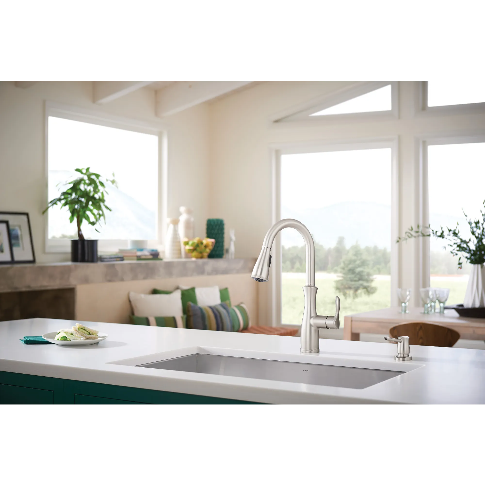 Nellis Spot Resist Stainless One-Handle Kitchen Faucet - Image 7