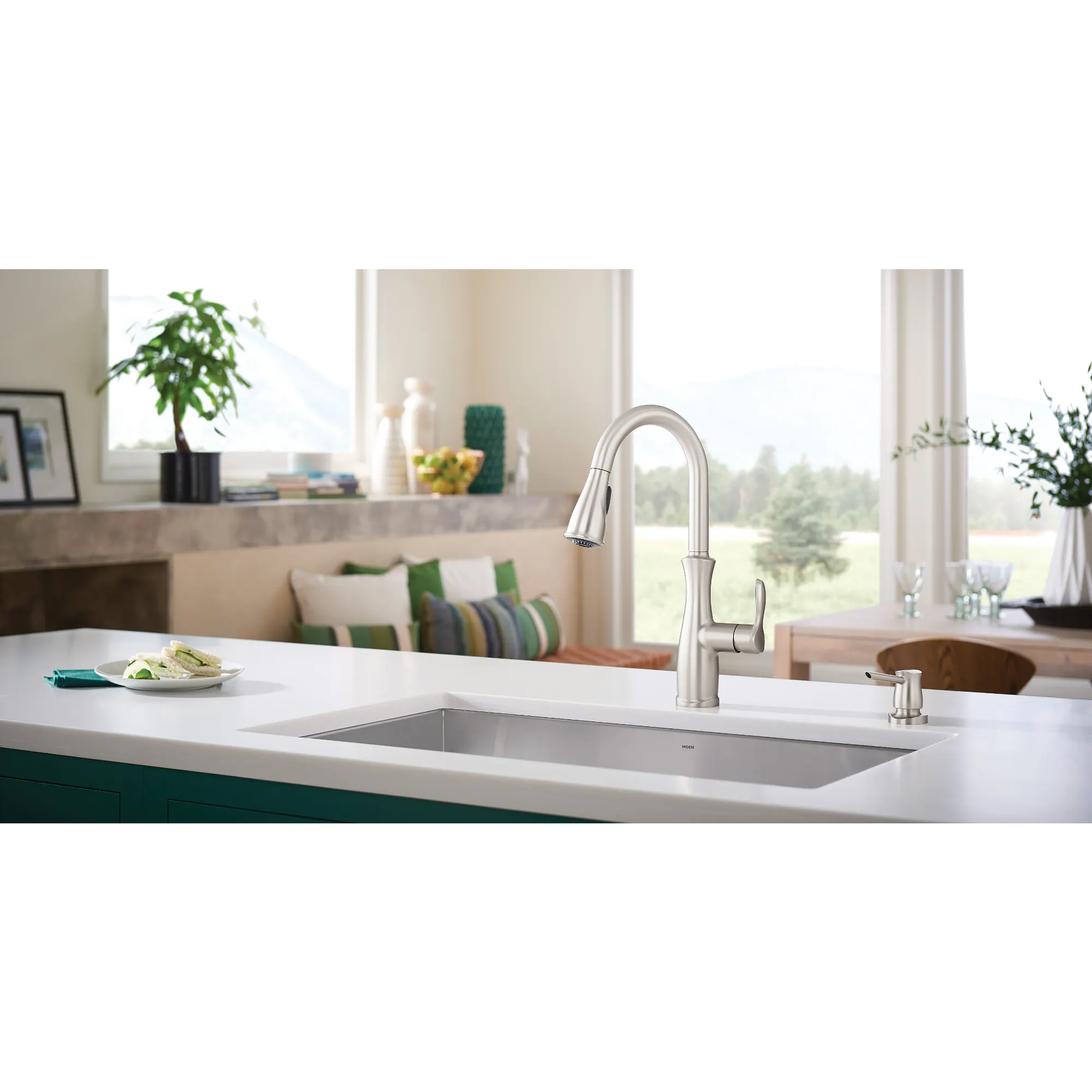 Nellis Spot Resist Stainless One-Handle Kitchen Faucet - Image 8