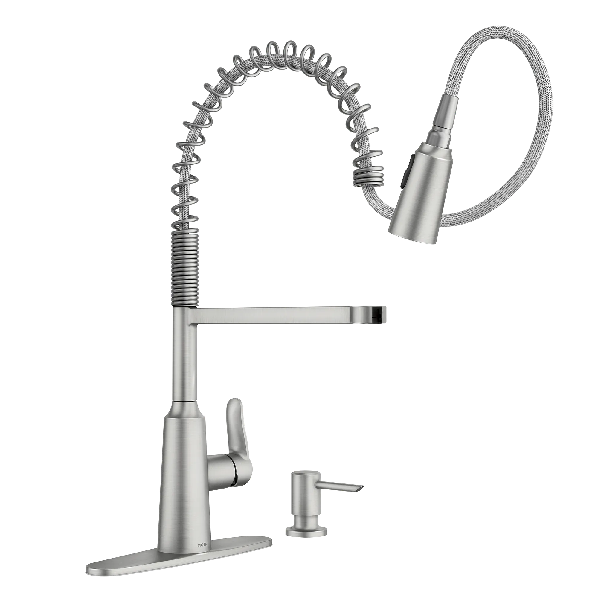Edwyn One-Handle Pre-Rinse Spring Pulldown Kitchen Faucet - Image 18