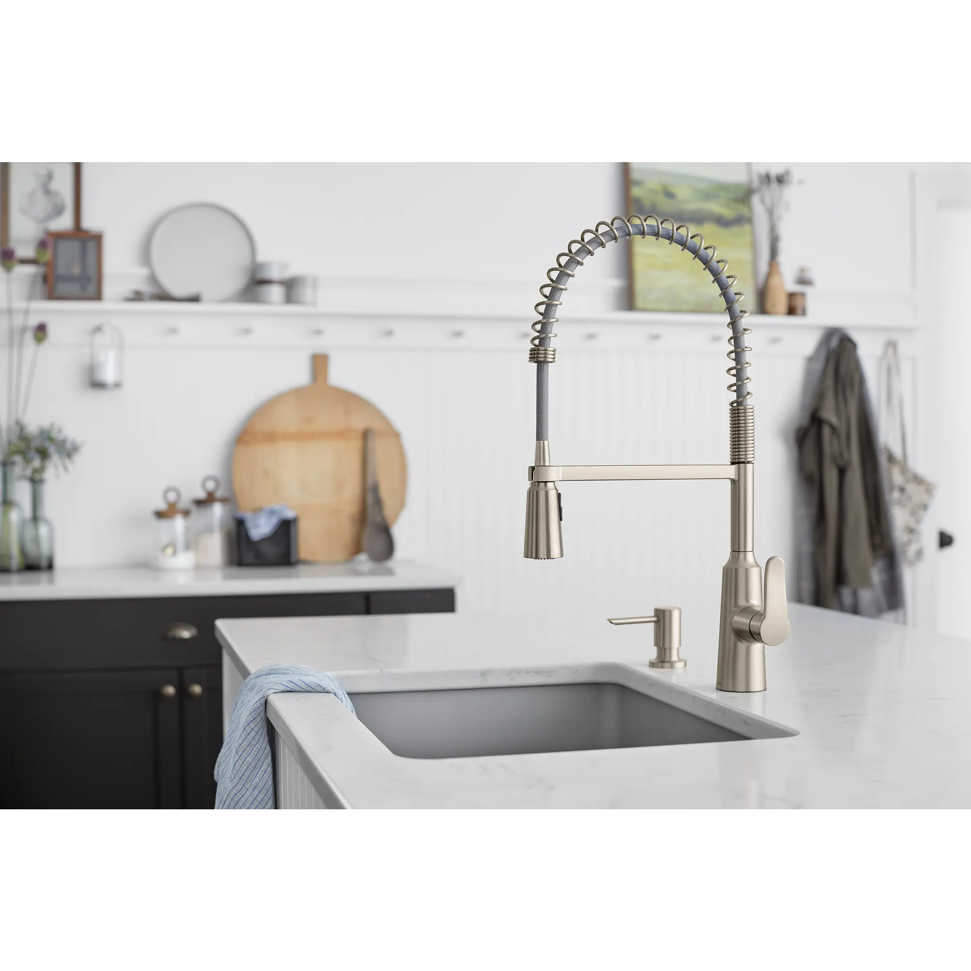Edwyn One-Handle Pre-Rinse Spring Pulldown Kitchen Faucet - Image 20