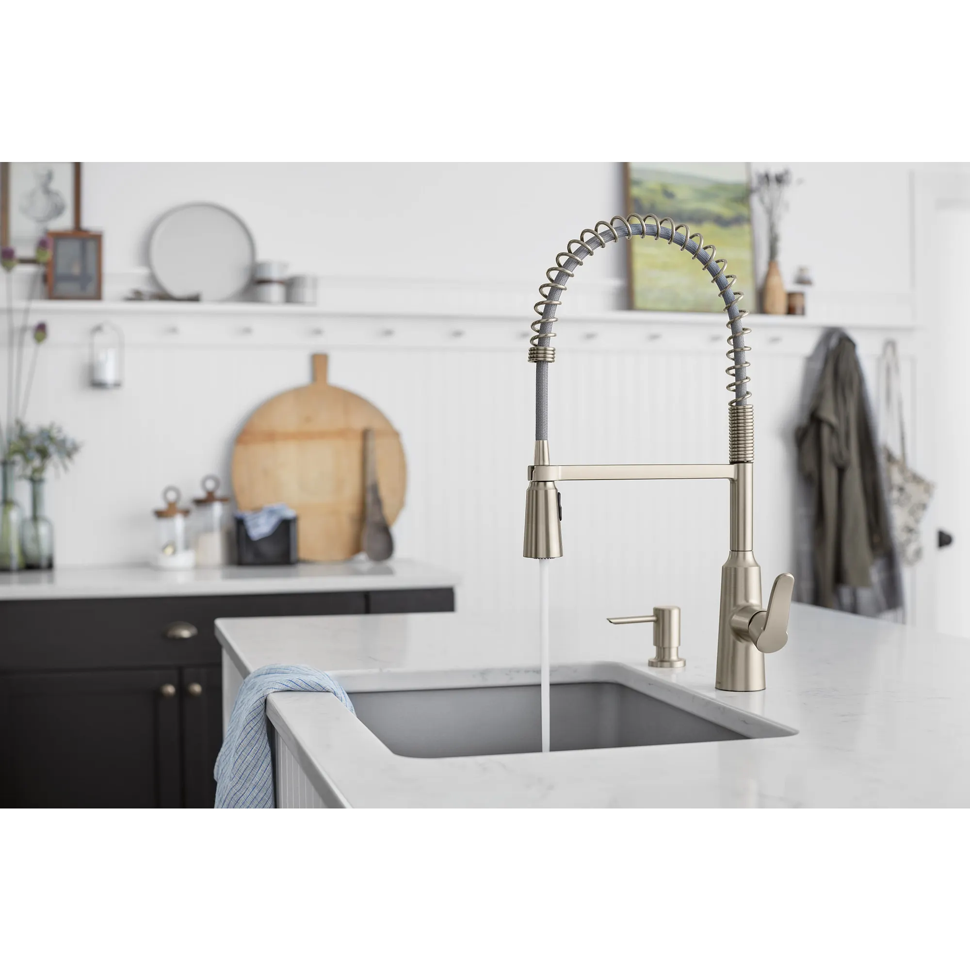Edwyn One-Handle Pre-Rinse Spring Pulldown Kitchen Faucet - Image 23