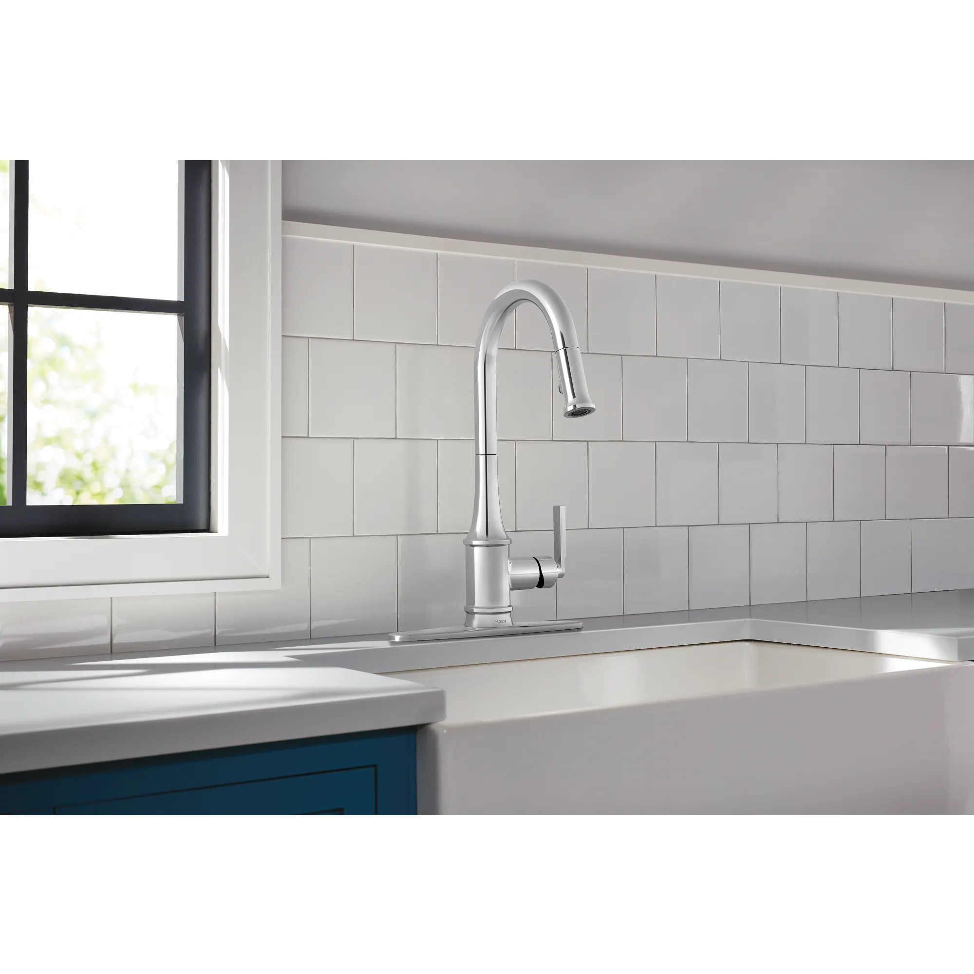 Judith One-Handle High Arc Pulldown Kitchen Faucet - Image 3