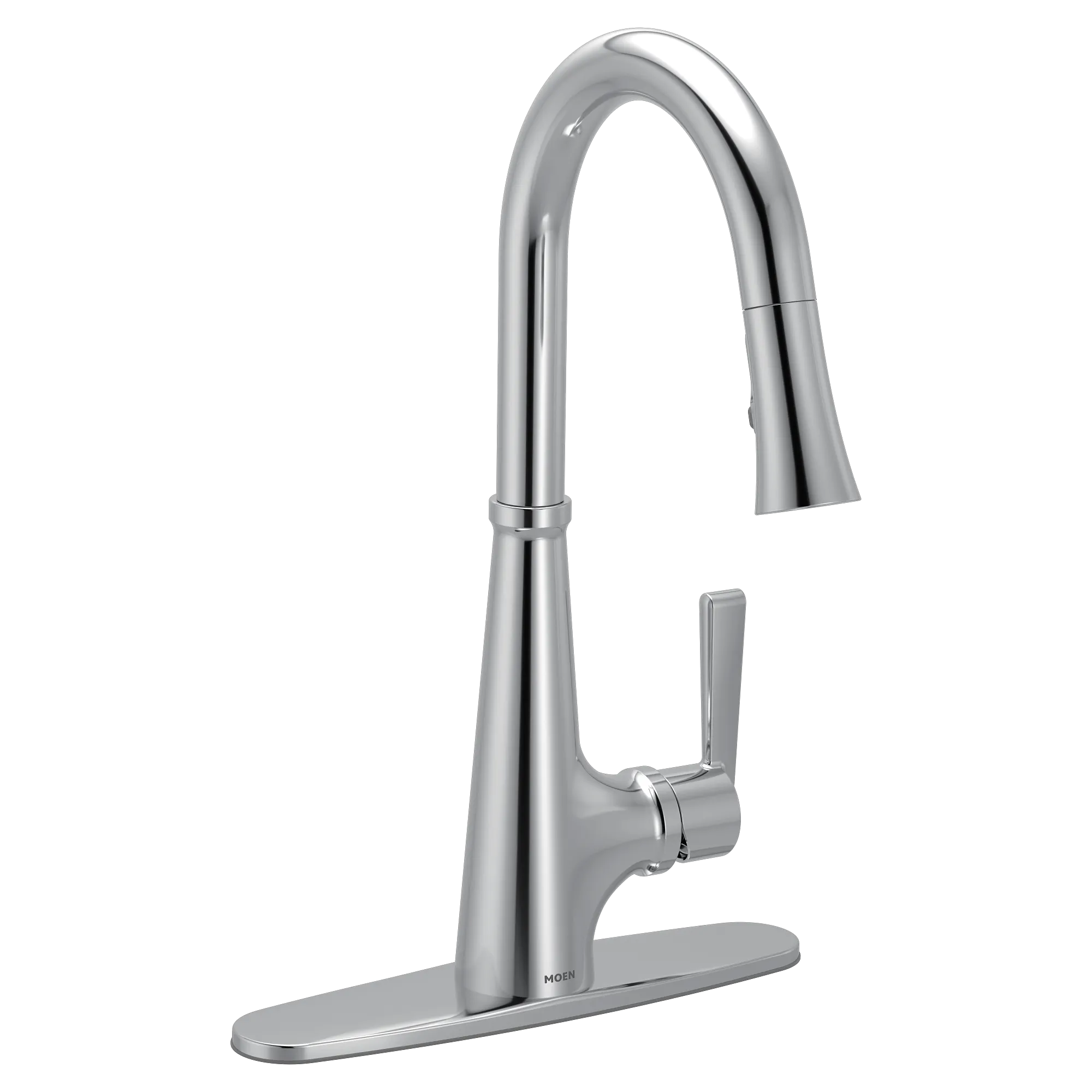 Joplin Chrome one-handle high arc kitchen faucet - Image 4