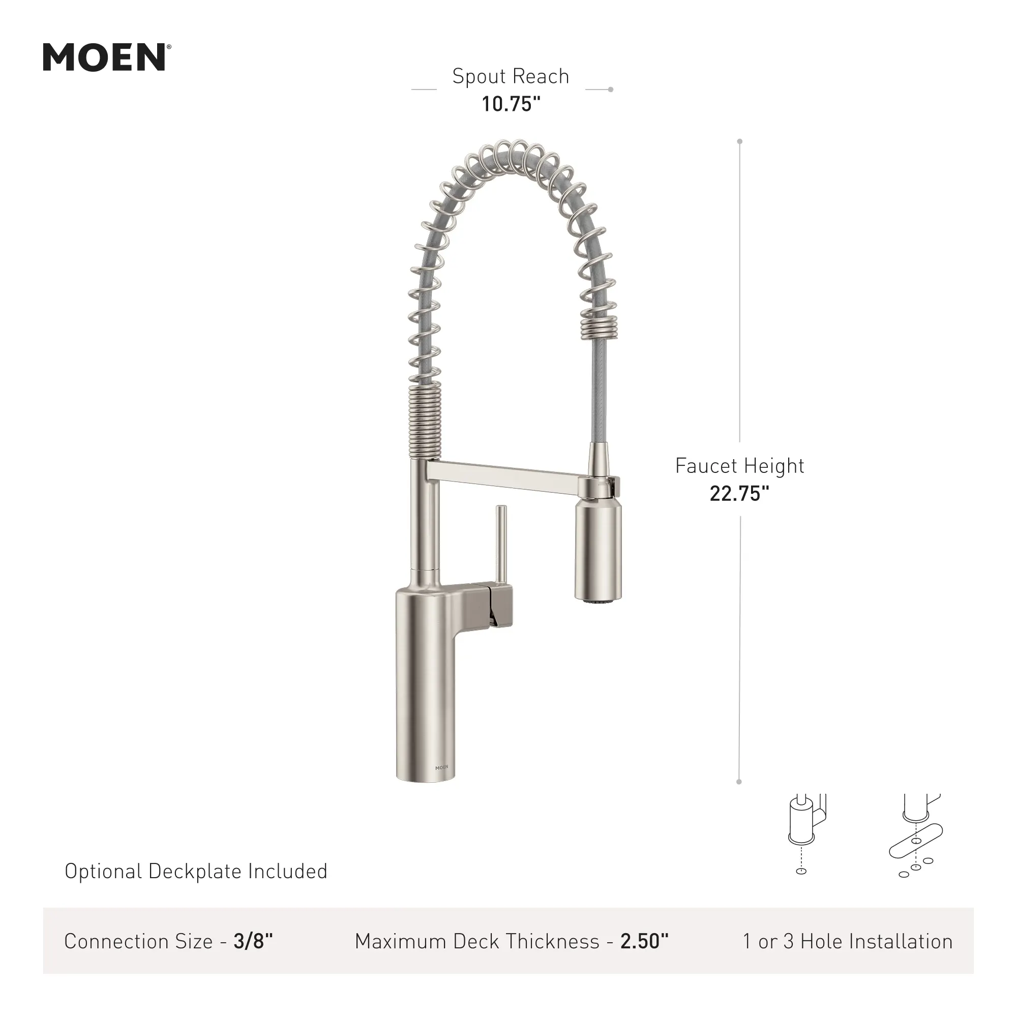 Inara One-Handle Pre-Rinse Spring Pulldown Kitchen Faucet - Image 39