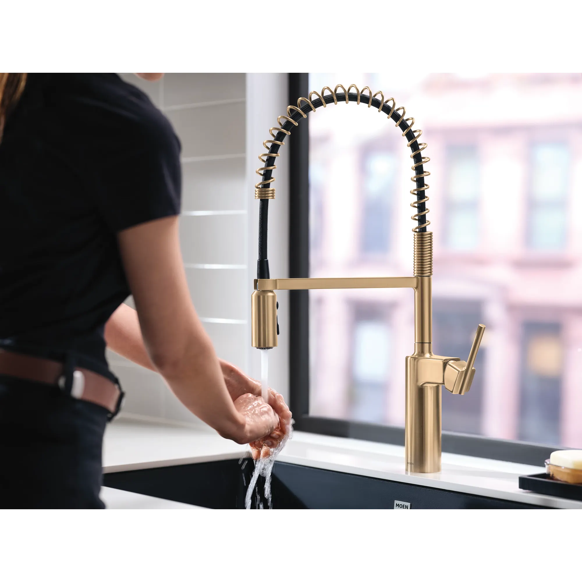 Inara One-Handle Pre-Rinse Spring Pulldown Kitchen Faucet - Image 43