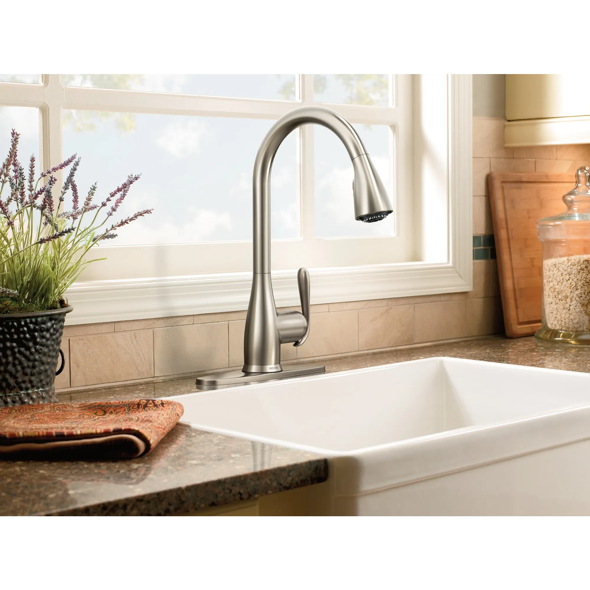 Haysfield One-Handle High Arc Kitchen Faucet - Image 9