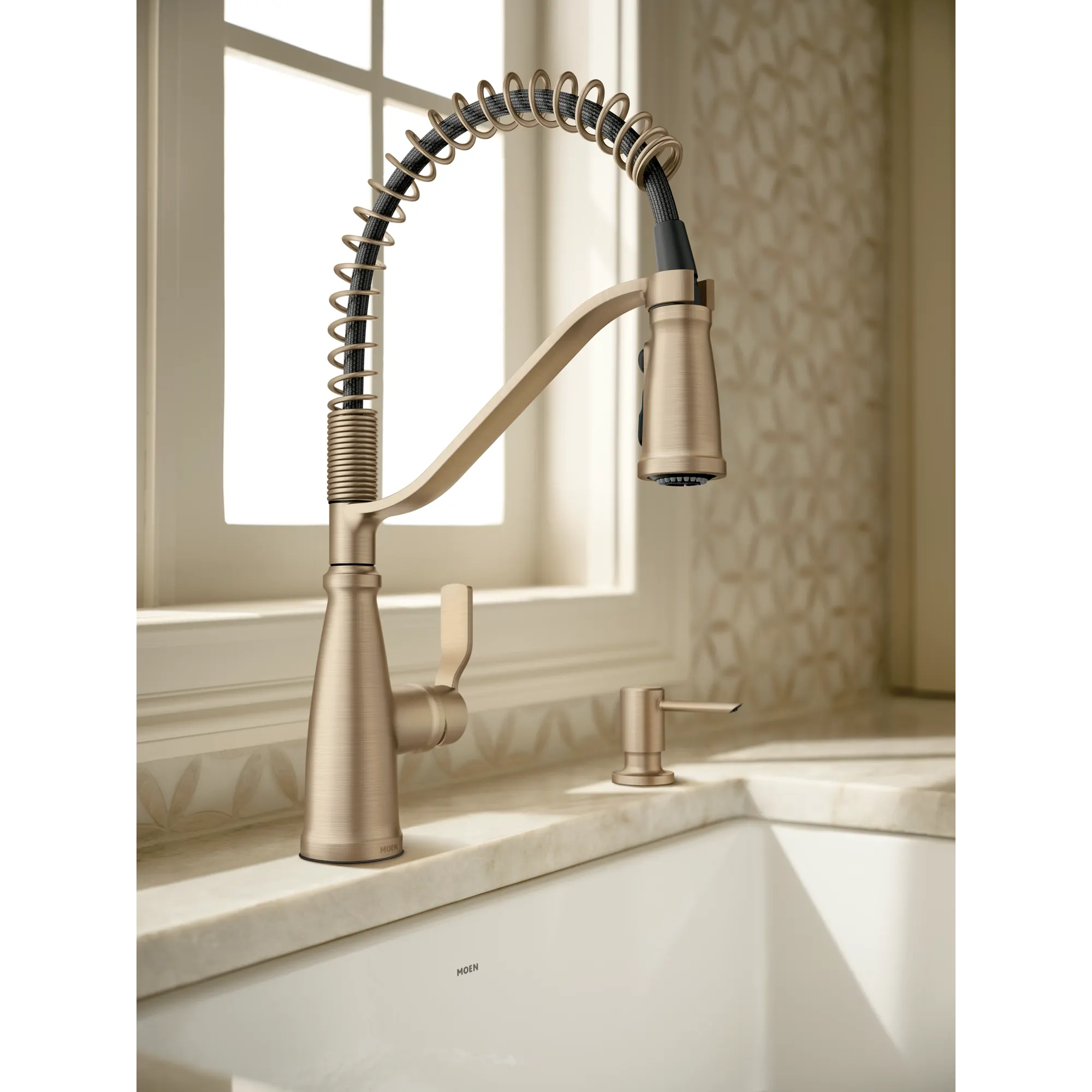 Nolia One-Handle Pre-Rinse Spring Pulldown Kitchen Faucet - Image 45
