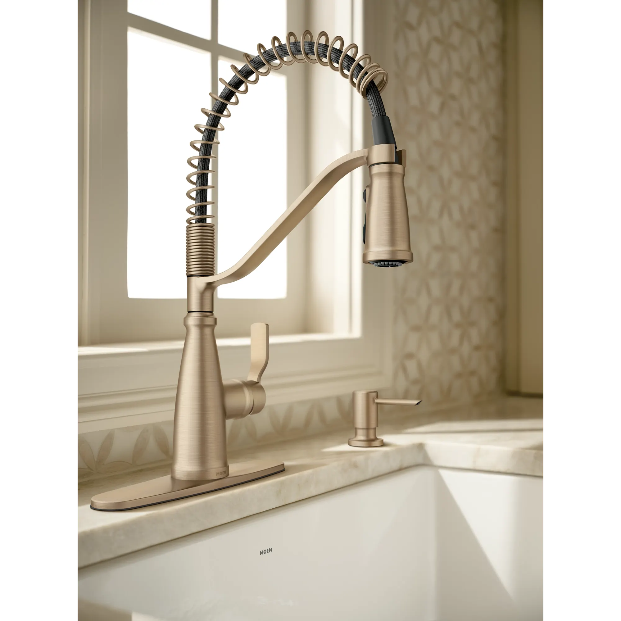 Nolia One-Handle Pre-Rinse Spring Pulldown Kitchen Faucet - Image 46