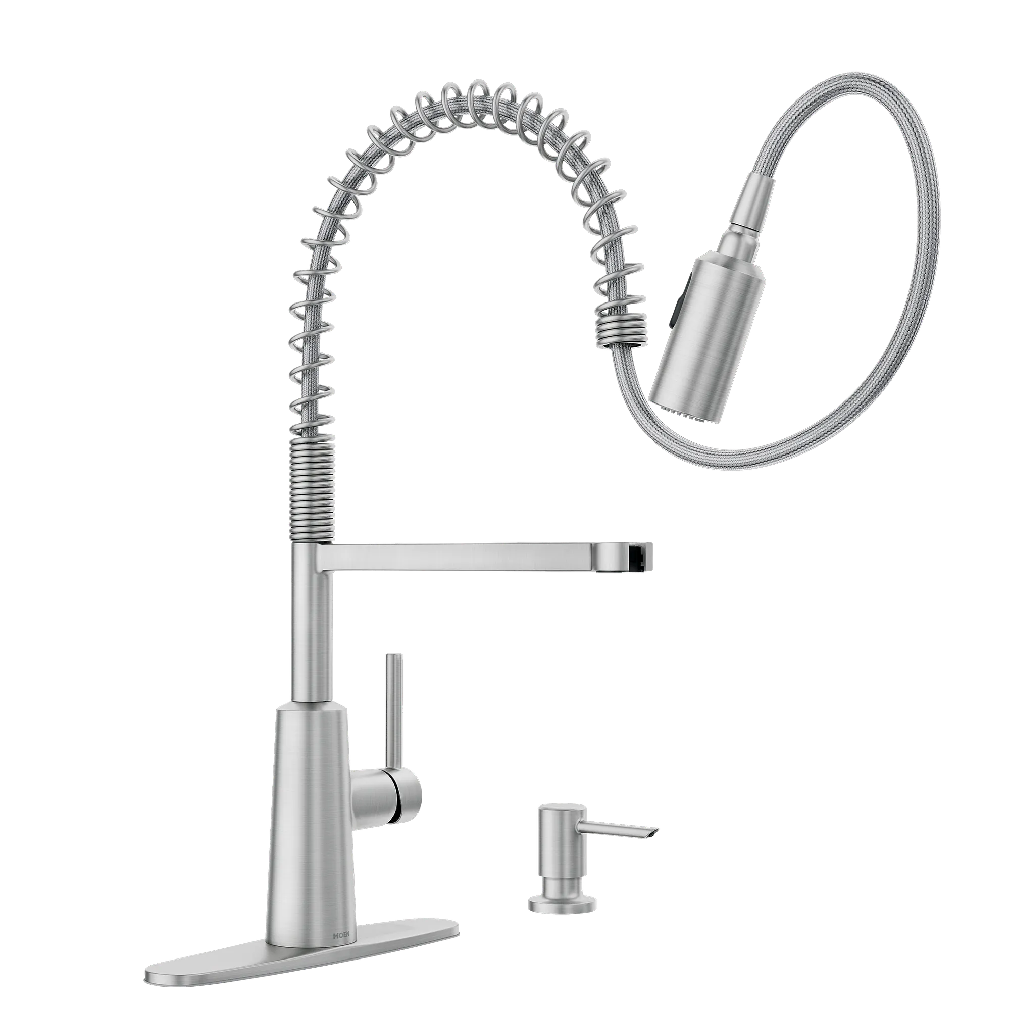 Nori One-Handle Pre-Rinse Spring Pulldown Kitchen Faucet - Image 14
