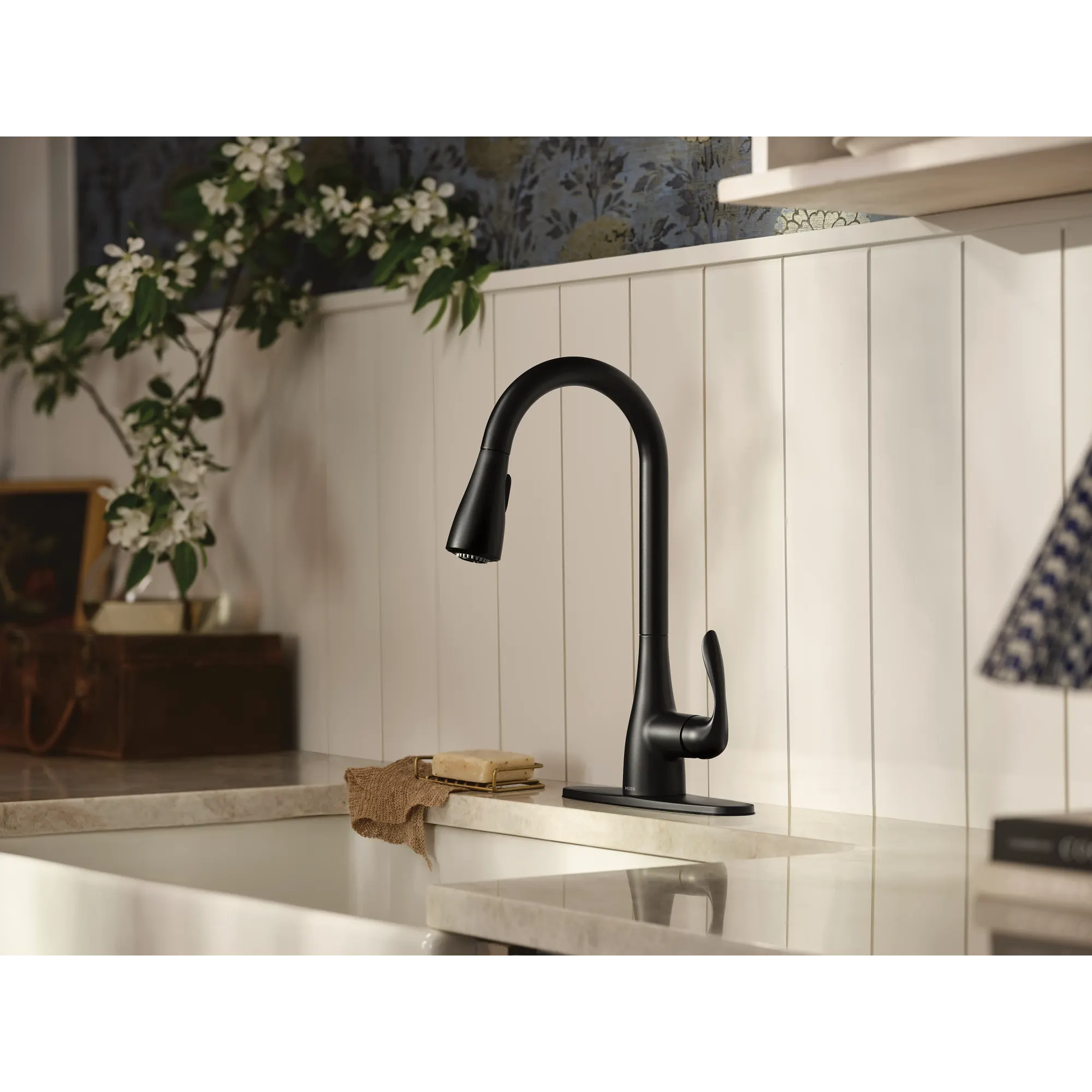 Georgene One-Handle High Arc Pulldown Kitchen Faucet - Image 12