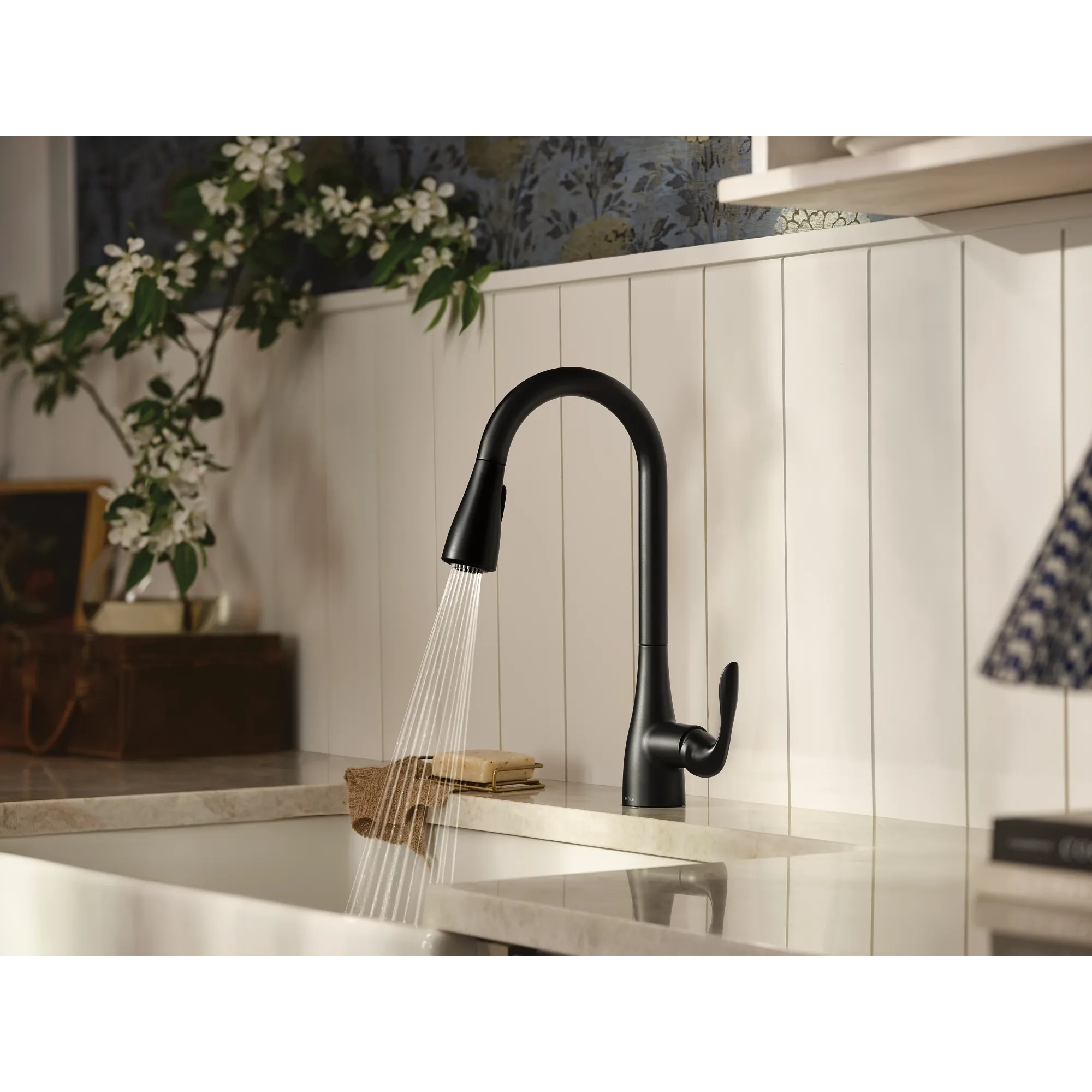 Georgene One-Handle High Arc Pulldown Kitchen Faucet - Image 17
