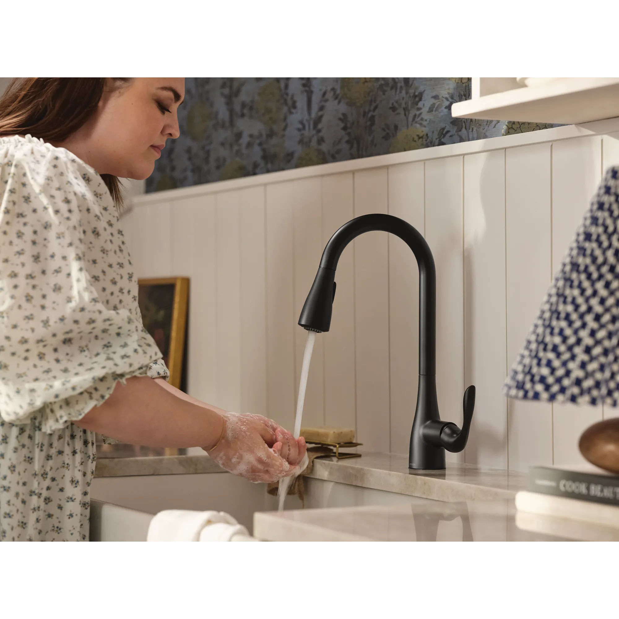 Georgene One-Handle High Arc Pulldown Kitchen Faucet - Image 20