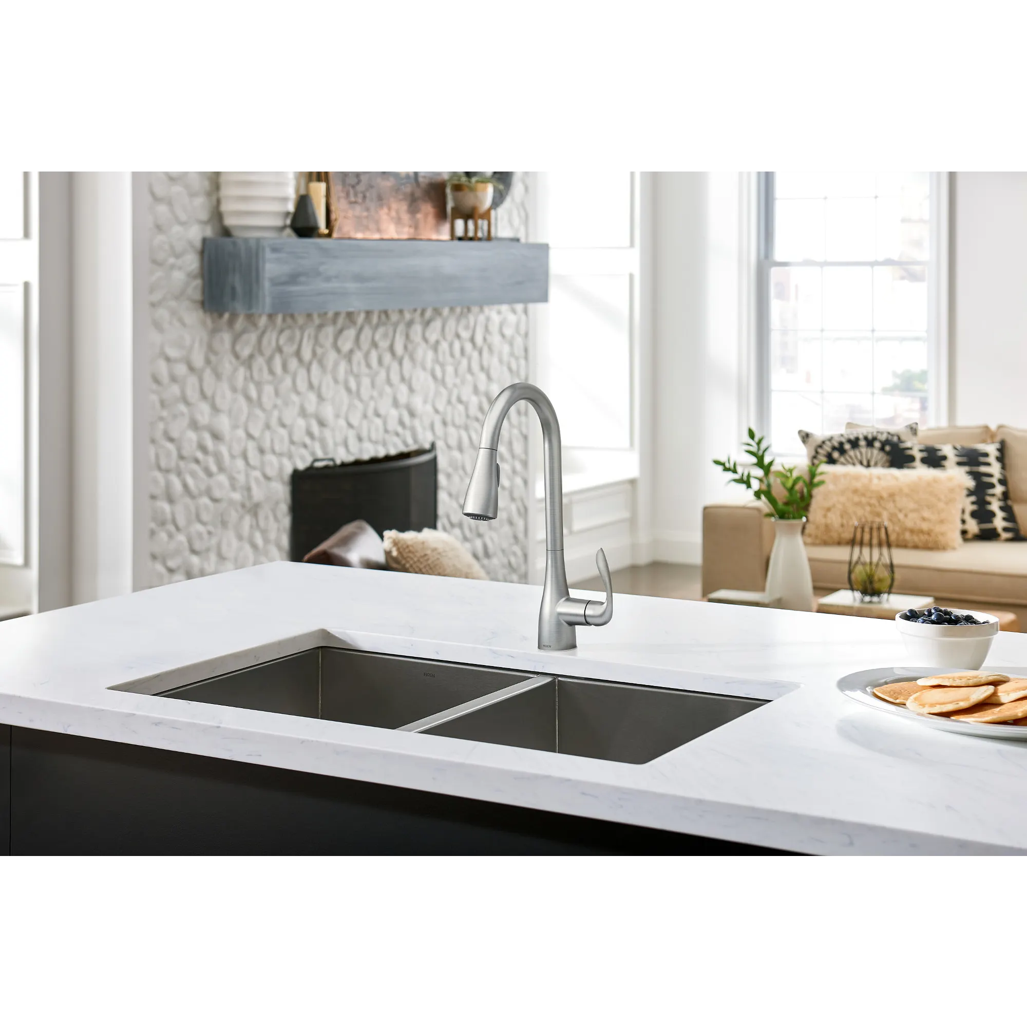 Georgene One-Handle High Arc Pulldown Kitchen Faucet - Image 26