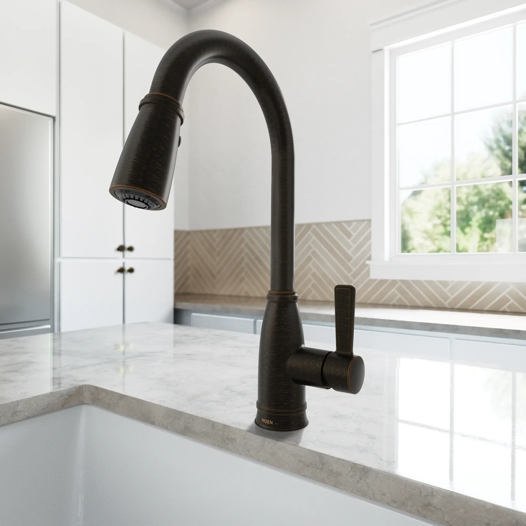 Lilibeth One-Handle High Arc Pulldown Kitchen Faucet - Image 13