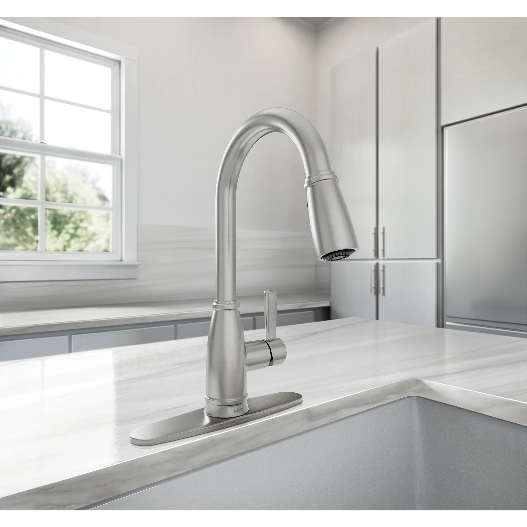 Lilibeth One-Handle High Arc Pulldown Kitchen Faucet - Image 20