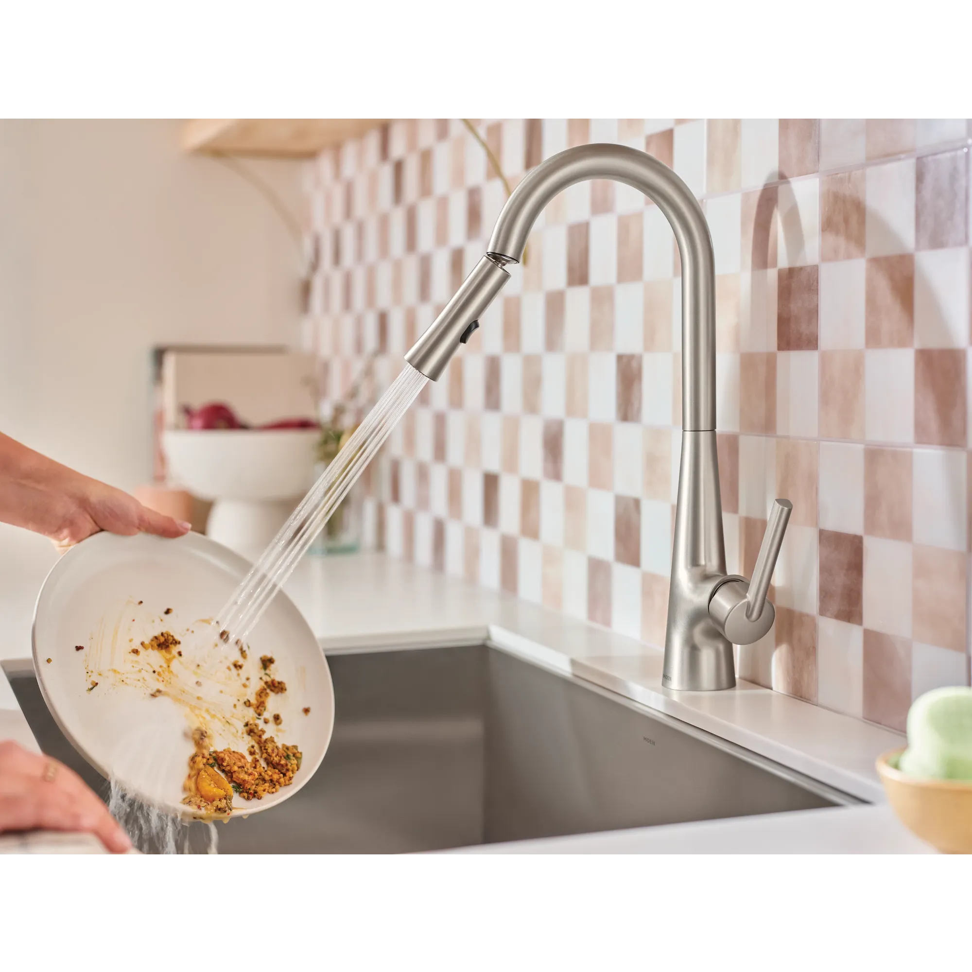 Ronan One-Handle Pulldown Kitchen Faucet with Swivel Control - Image 3
