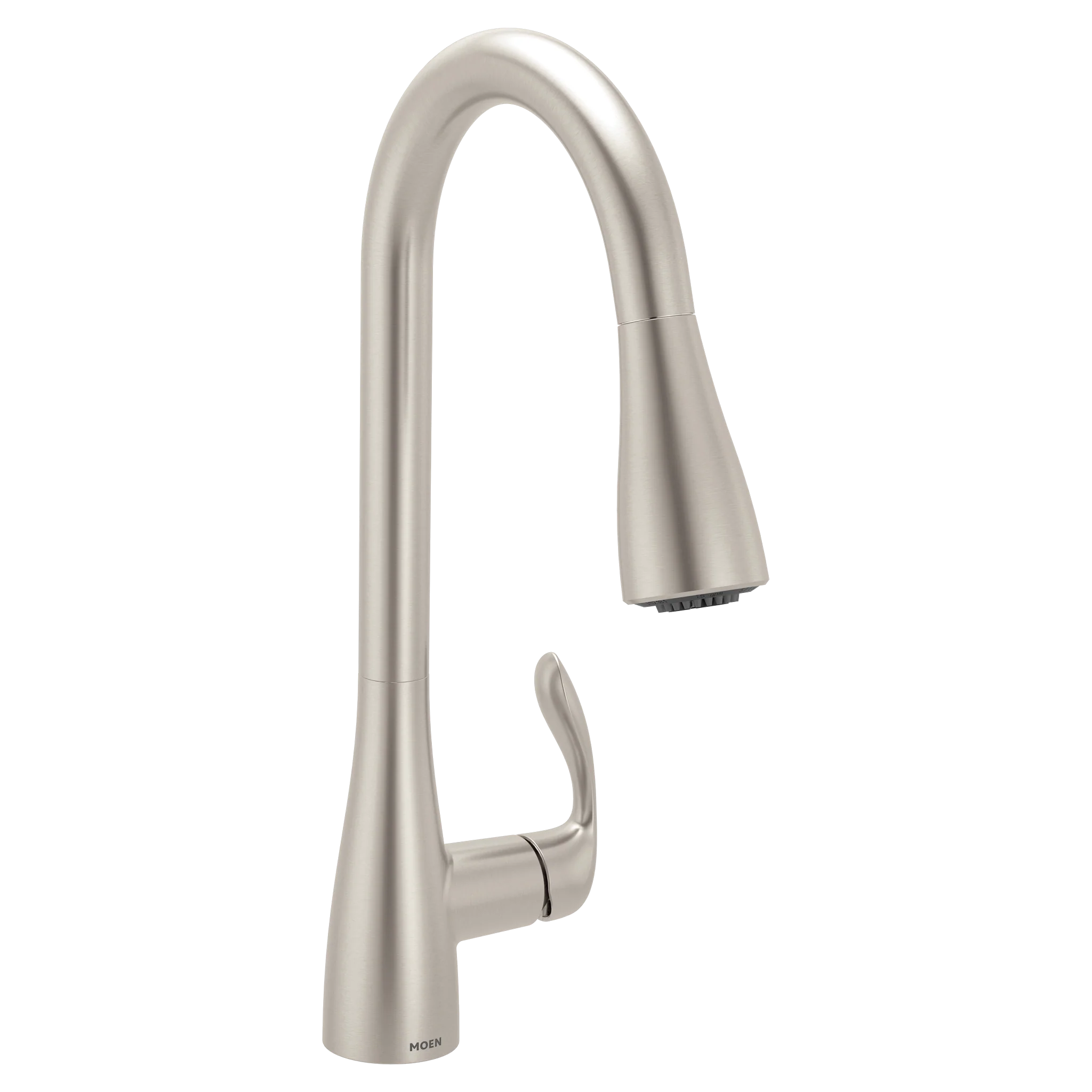 Georgene Spot resist stainless one-handle high arc pulldown kitchen faucet
