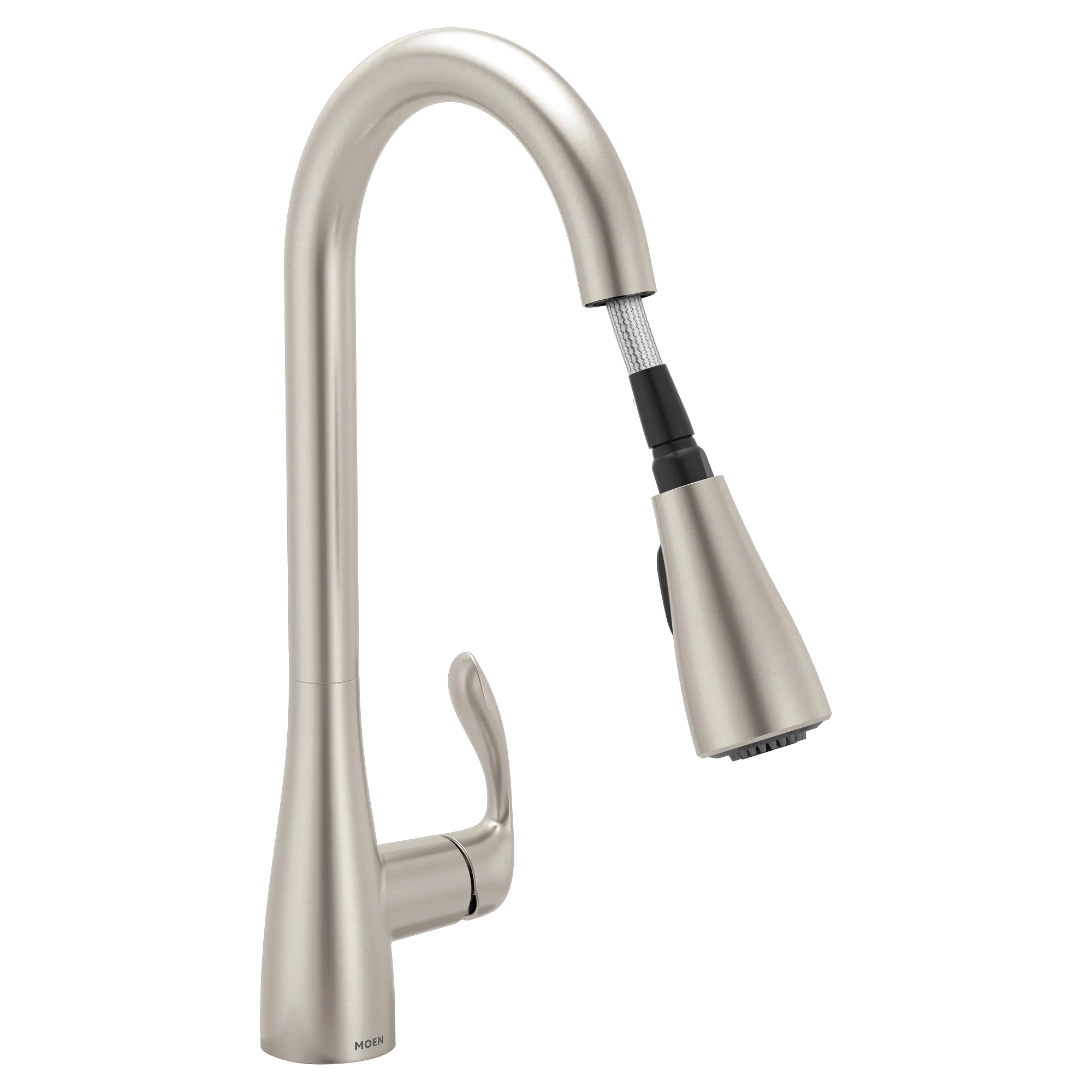 Georgene Spot resist stainless one-handle high arc pulldown kitchen faucet - Image 3