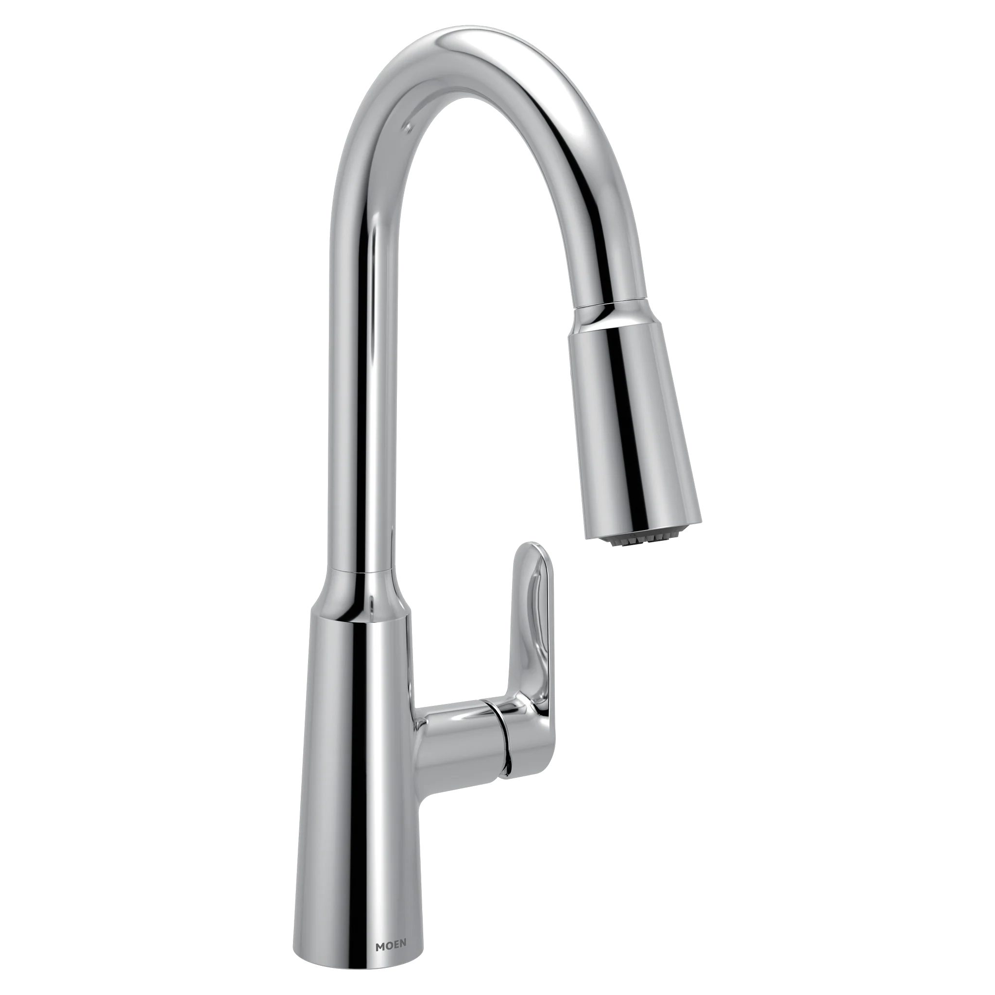 Edwyn Chrome one-handle high arc pulldown kitchen faucet
