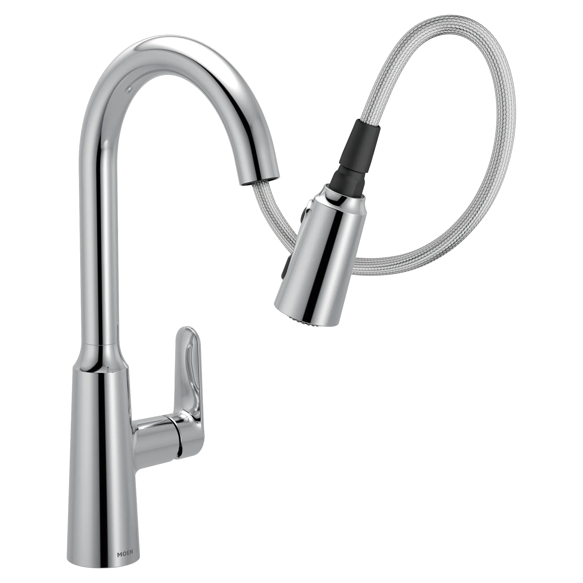 Edwyn Chrome one-handle high arc pulldown kitchen faucet - Image 10
