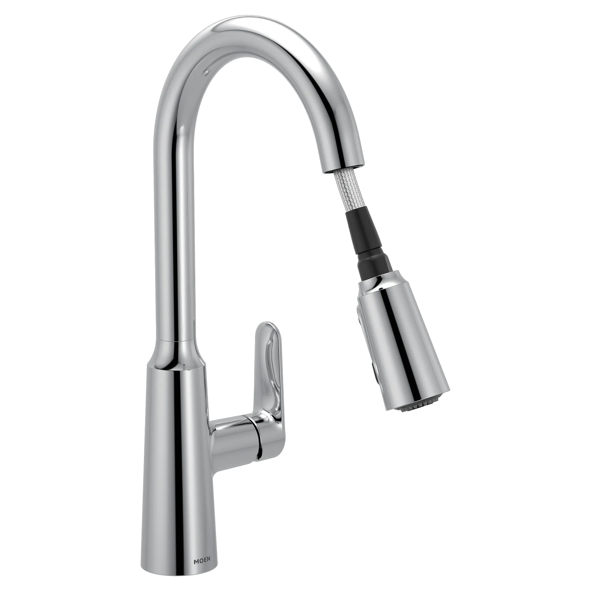 Edwyn Chrome one-handle high arc pulldown kitchen faucet - Image 13