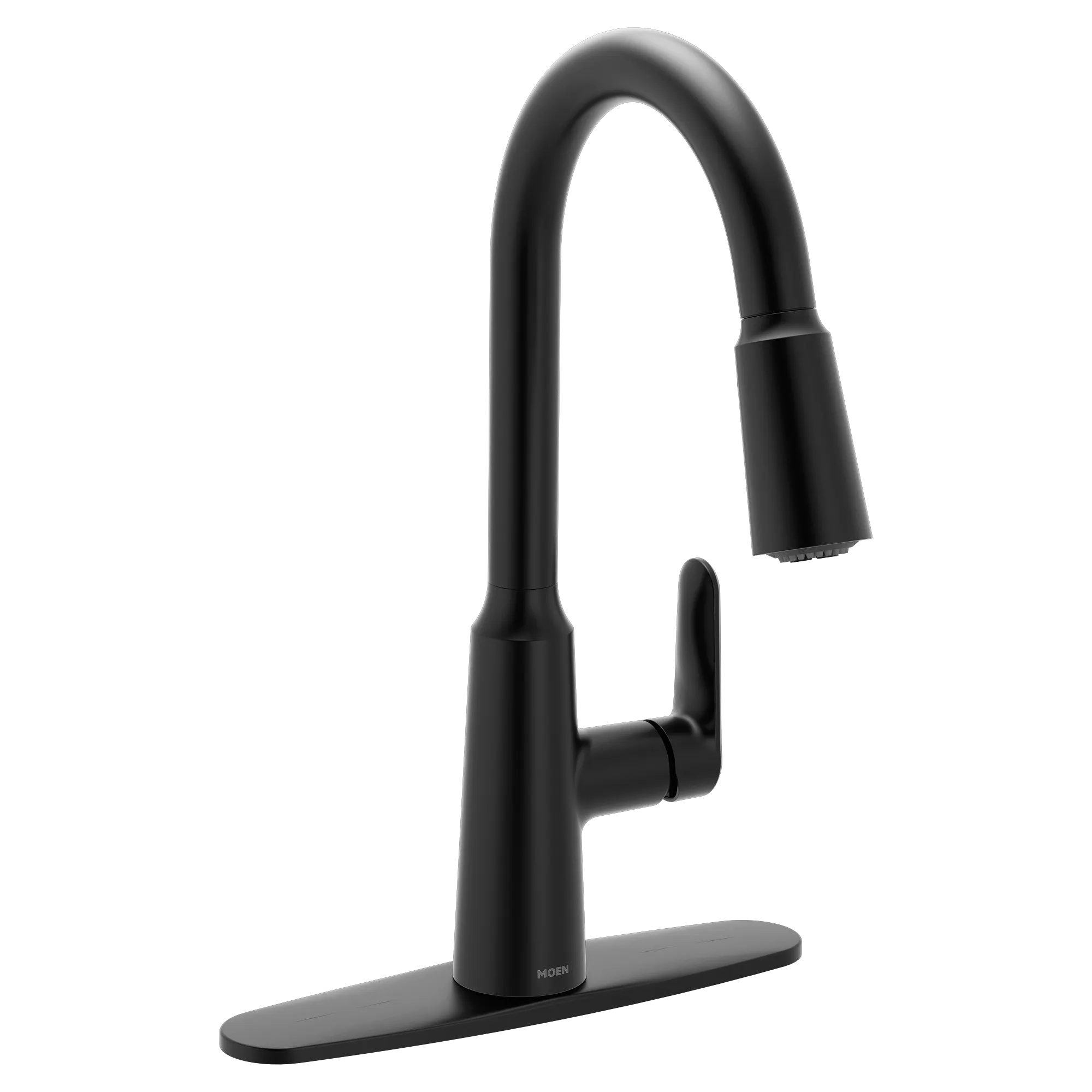 Edwyn Matte black one-handle high arc pulldown kitchen faucet - Image 12
