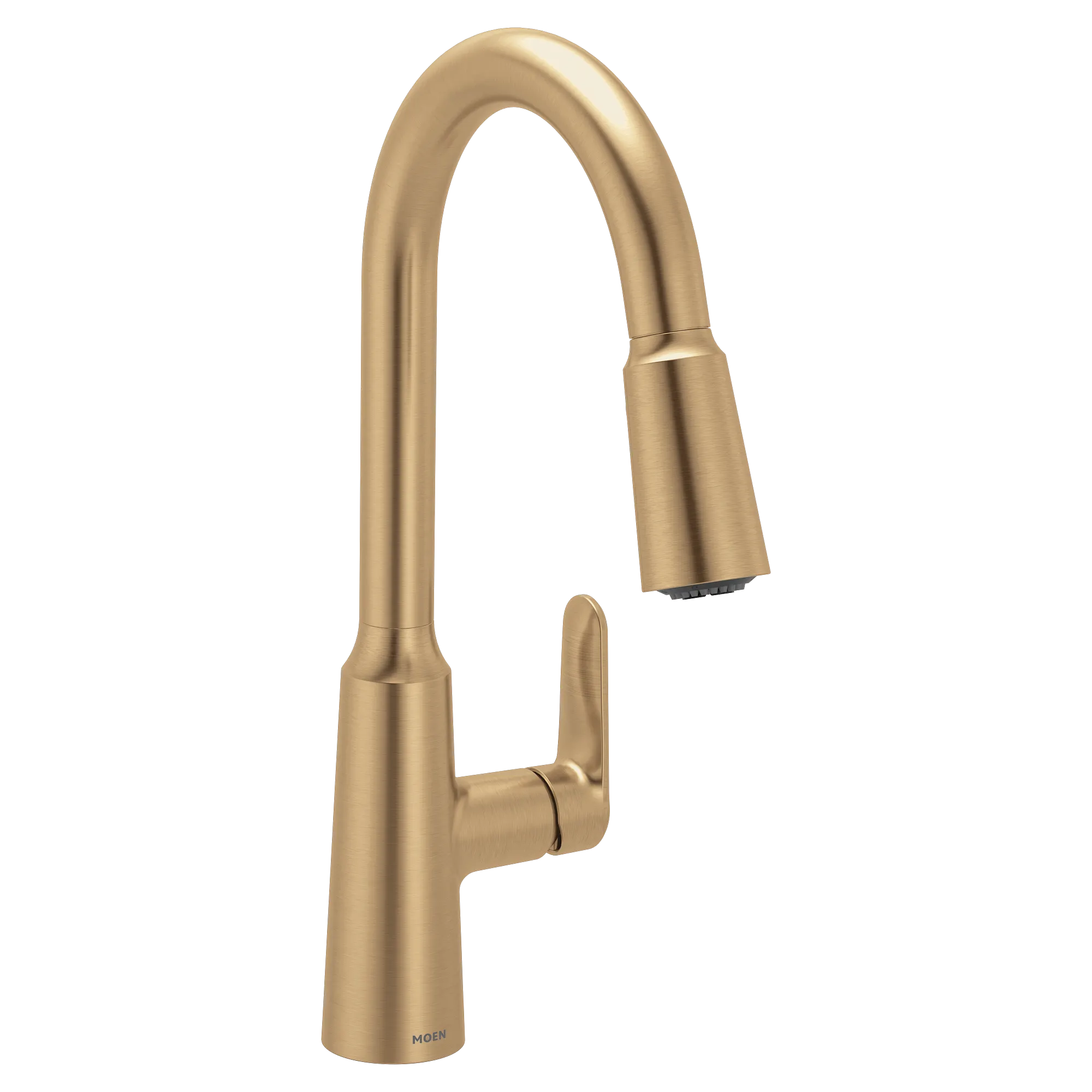 Edwyn Brushed gold one-handle high arc pulldown kitchen faucet - Image 16