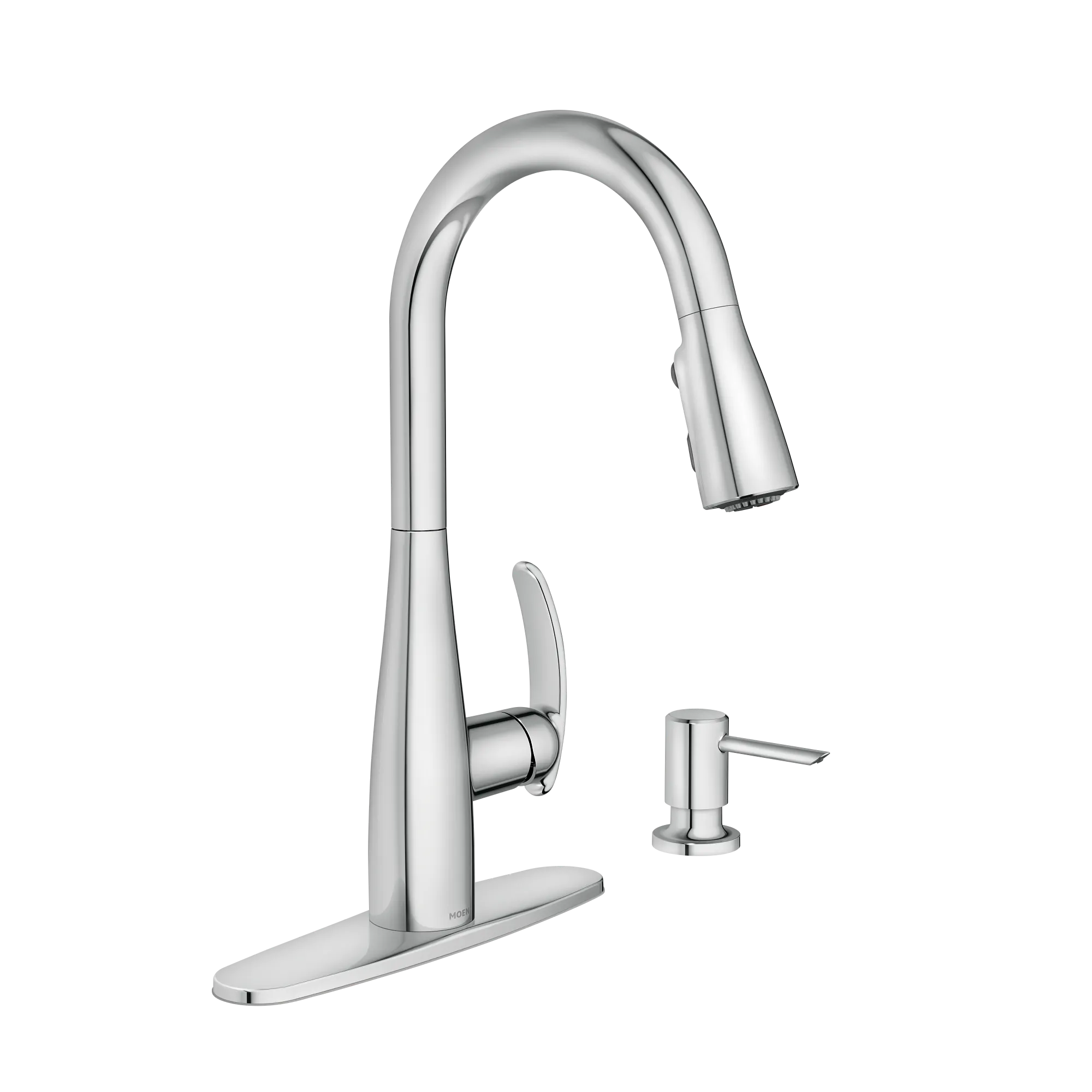 Reyes One-Handle High Arc Pulldown Kitchen Faucet - Image 9