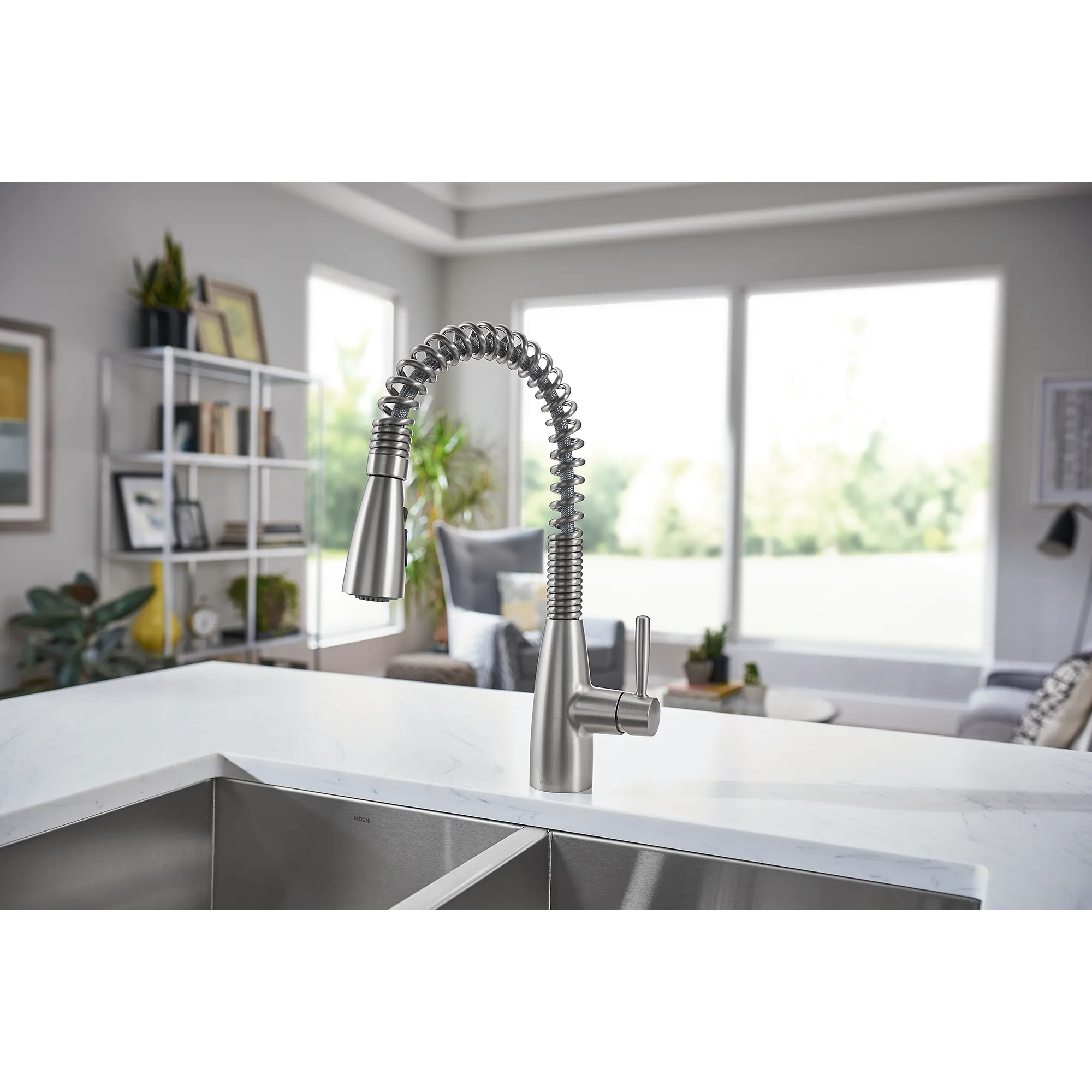 Springvale Matte Black One-Handle Pulldown Kitchen Faucet - Image 22