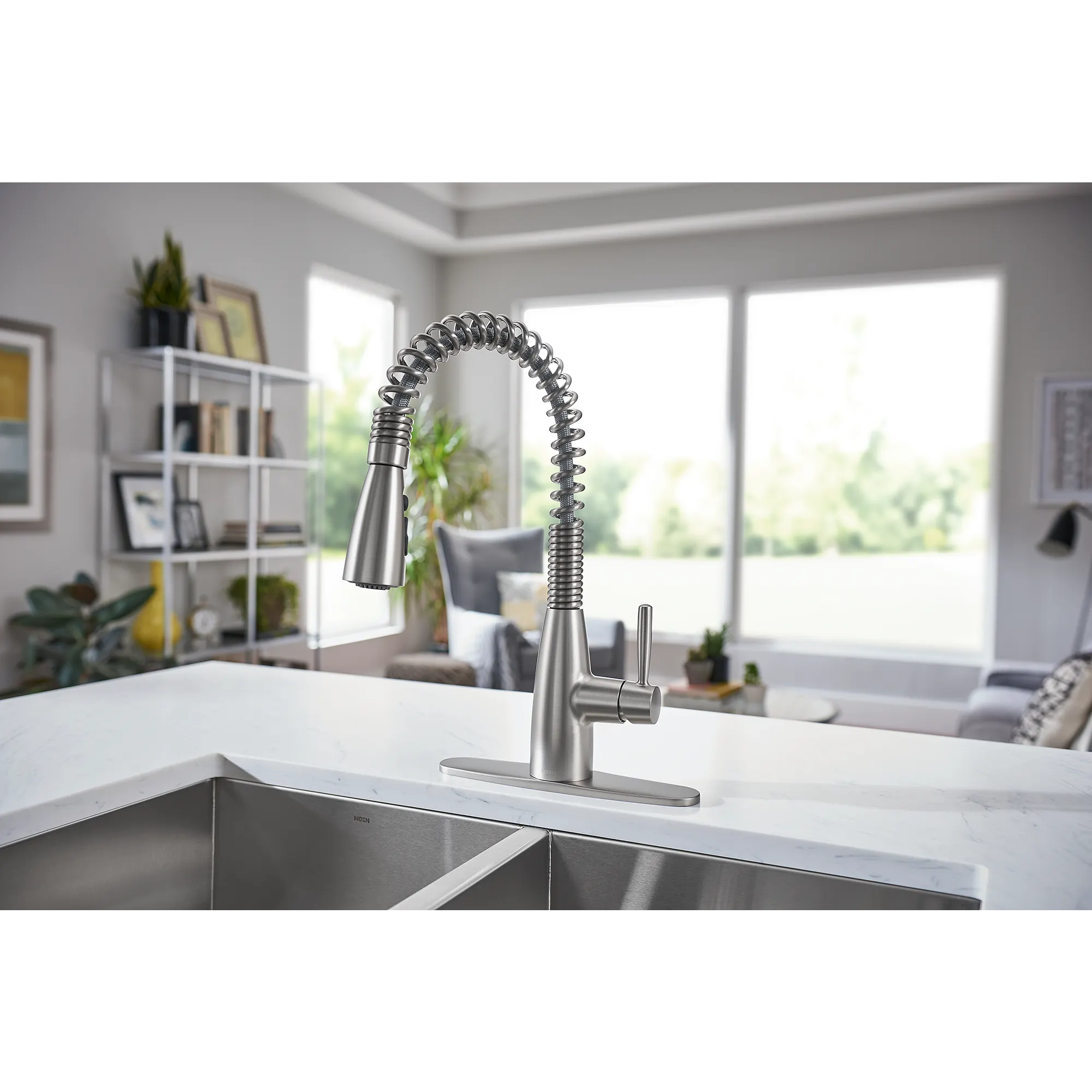 Springvale Matte Black One-Handle Pulldown Kitchen Faucet - Image 24