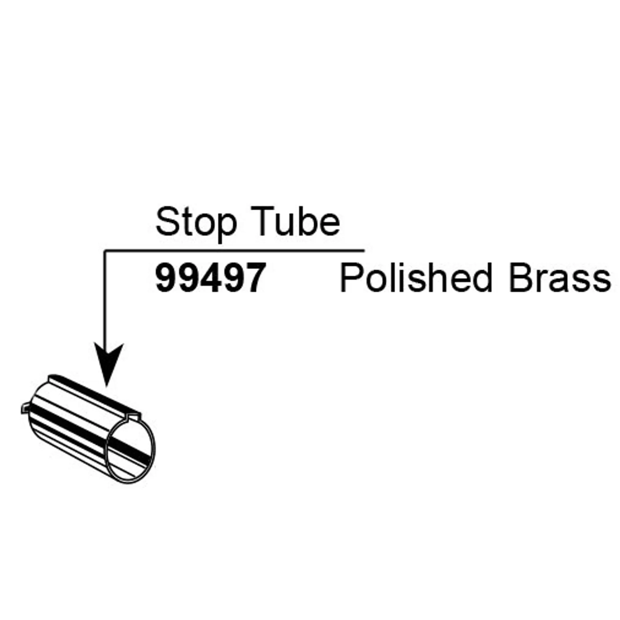 Legend Polished Brass Stop Tube - Image 2