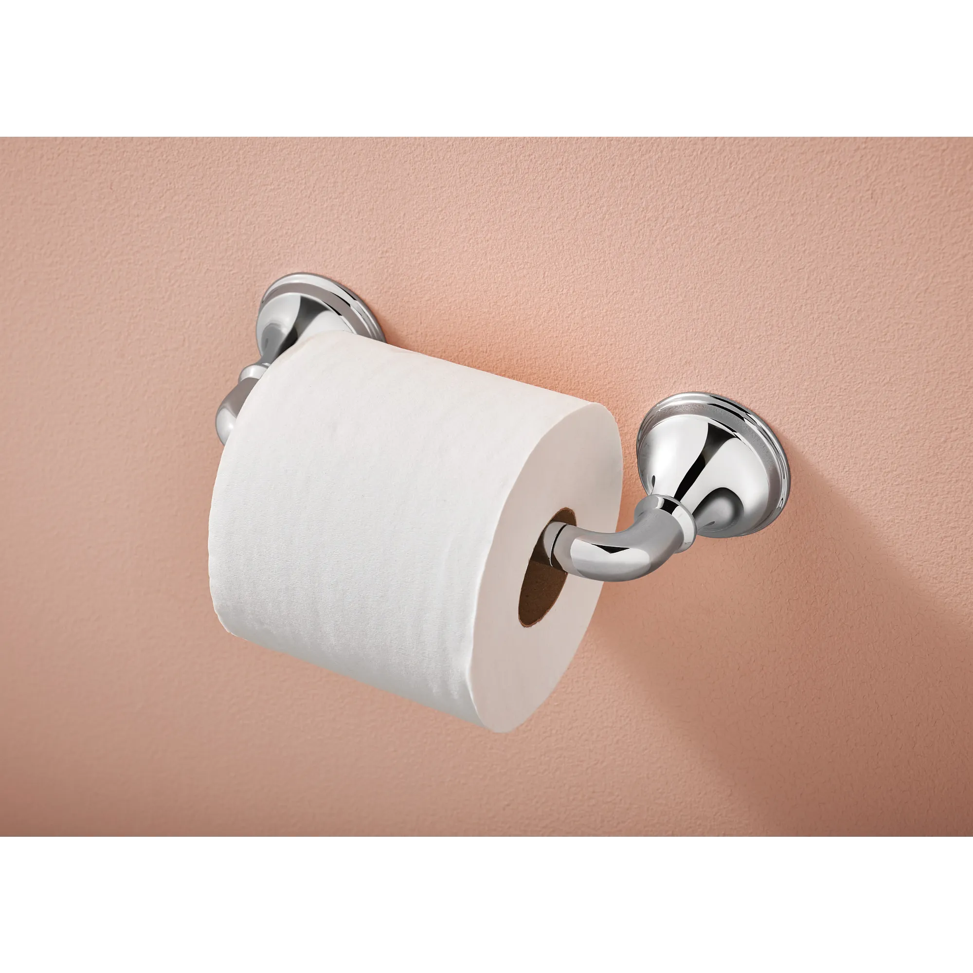 Jansen Chrome 8" Pivoting Toilet Paper Holder - Image 2