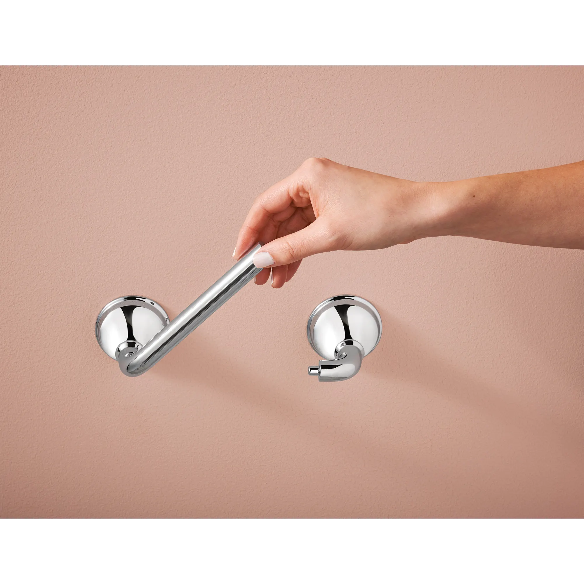 Jansen Chrome 8" Pivoting Toilet Paper Holder - Image 4