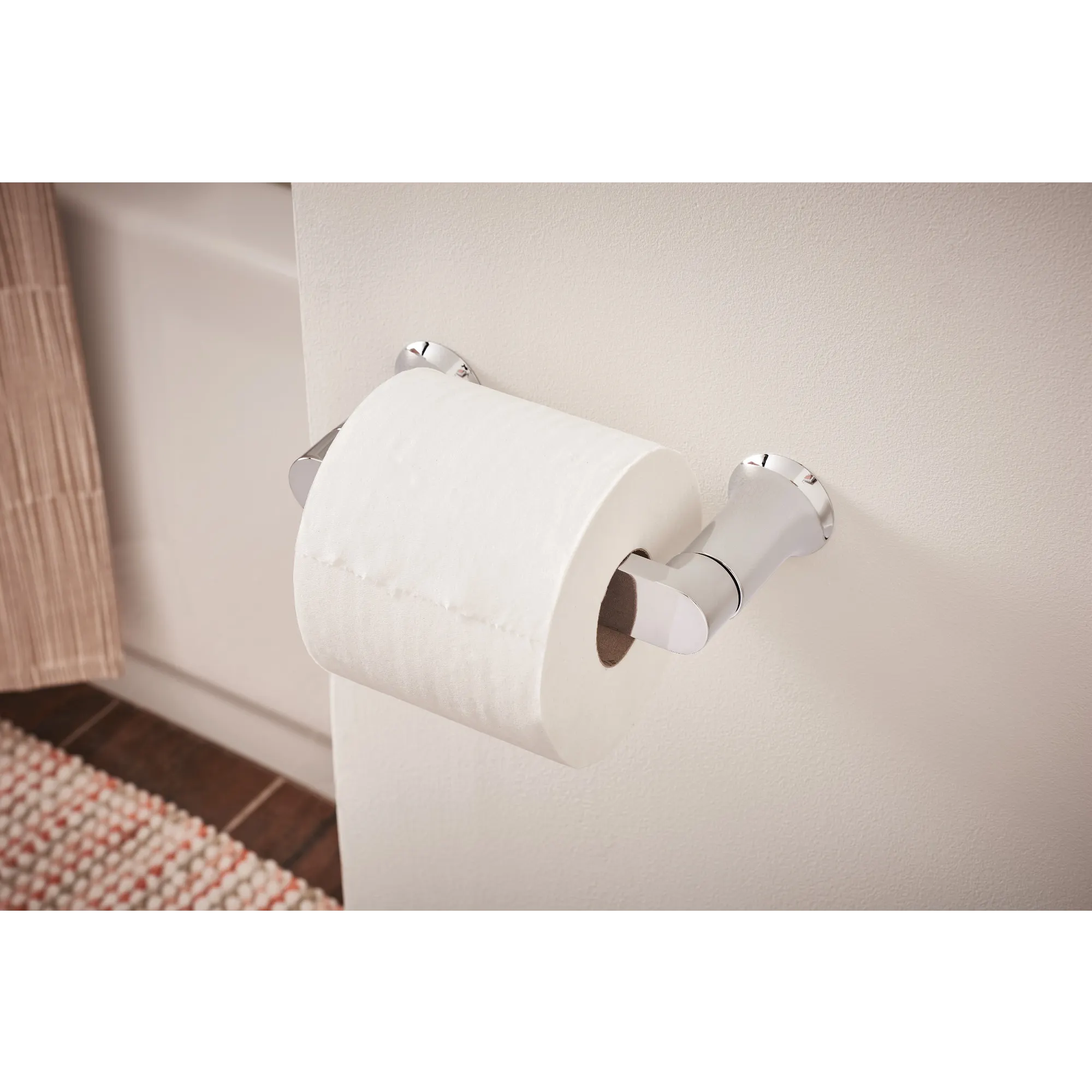 Genta LX Chrome Pivoting Toilet Paper Holder - Image 2