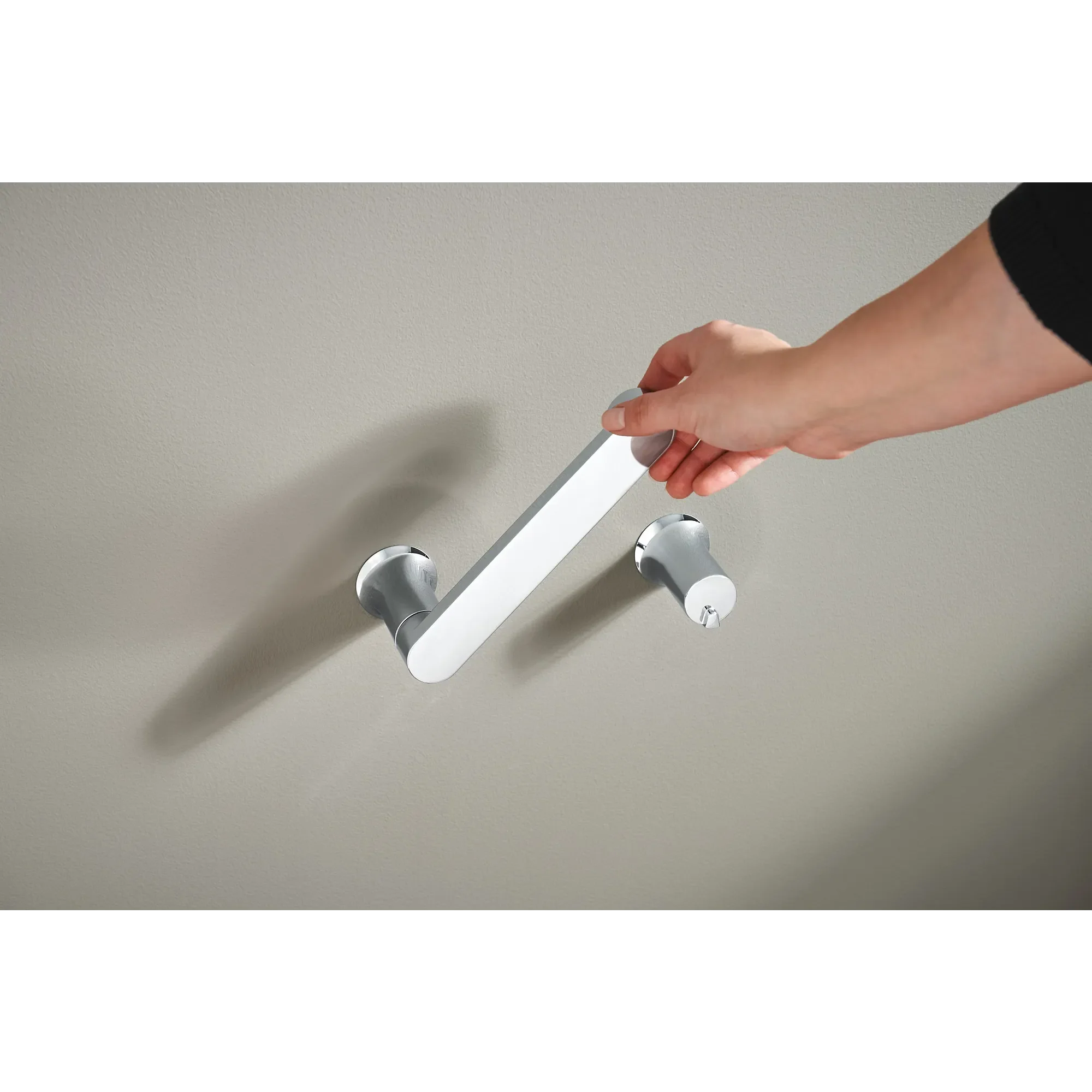 Genta LX Chrome Pivoting Toilet Paper Holder - Image 6