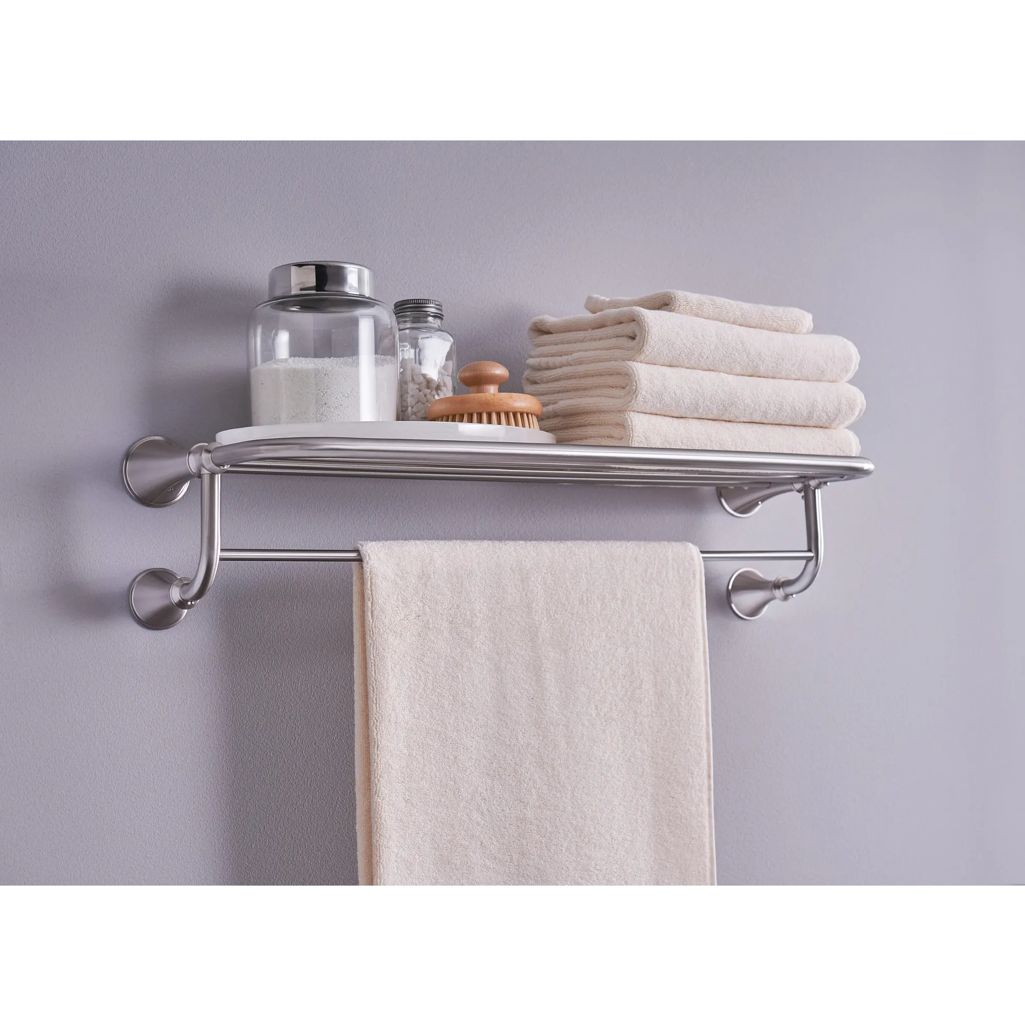 Moen Brushed nickel 24" Towel Shelf - Image 2