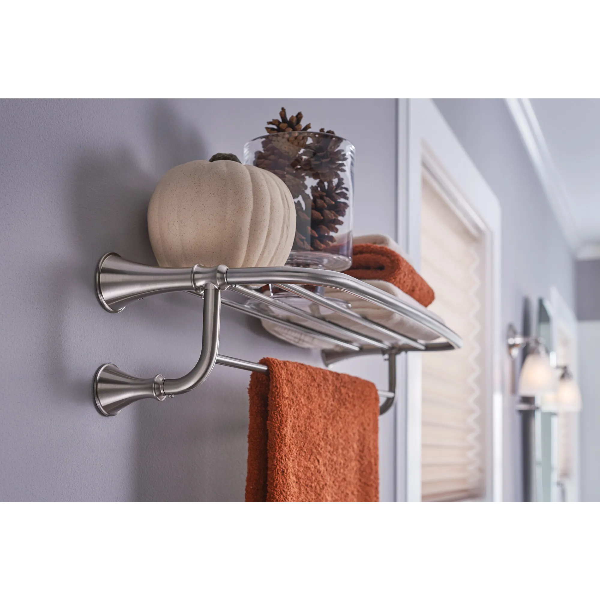Moen Brushed nickel 24" Towel Shelf - Image 3
