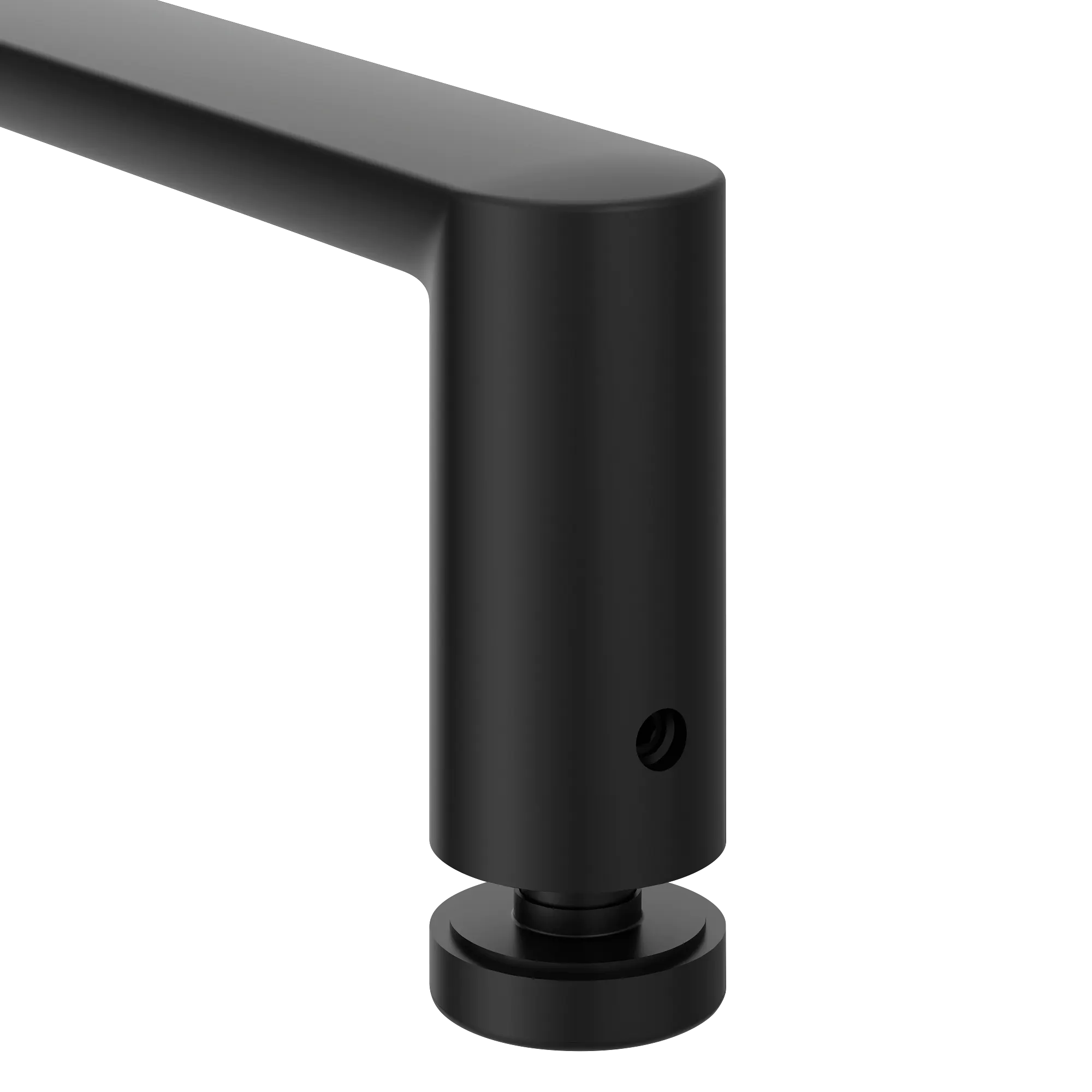 Contemporary Chrome 18" shower door towel bar - Image 5
